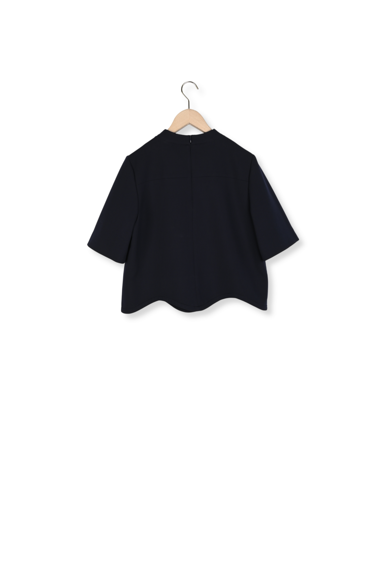 Top bleu nuit en toile double Tilda Faume - seconde main