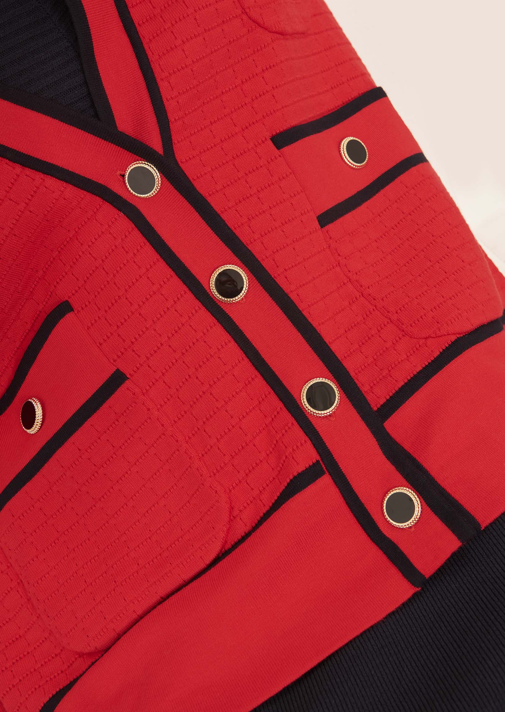 Gilet Gabriella rouge en maille Faume - seconde main