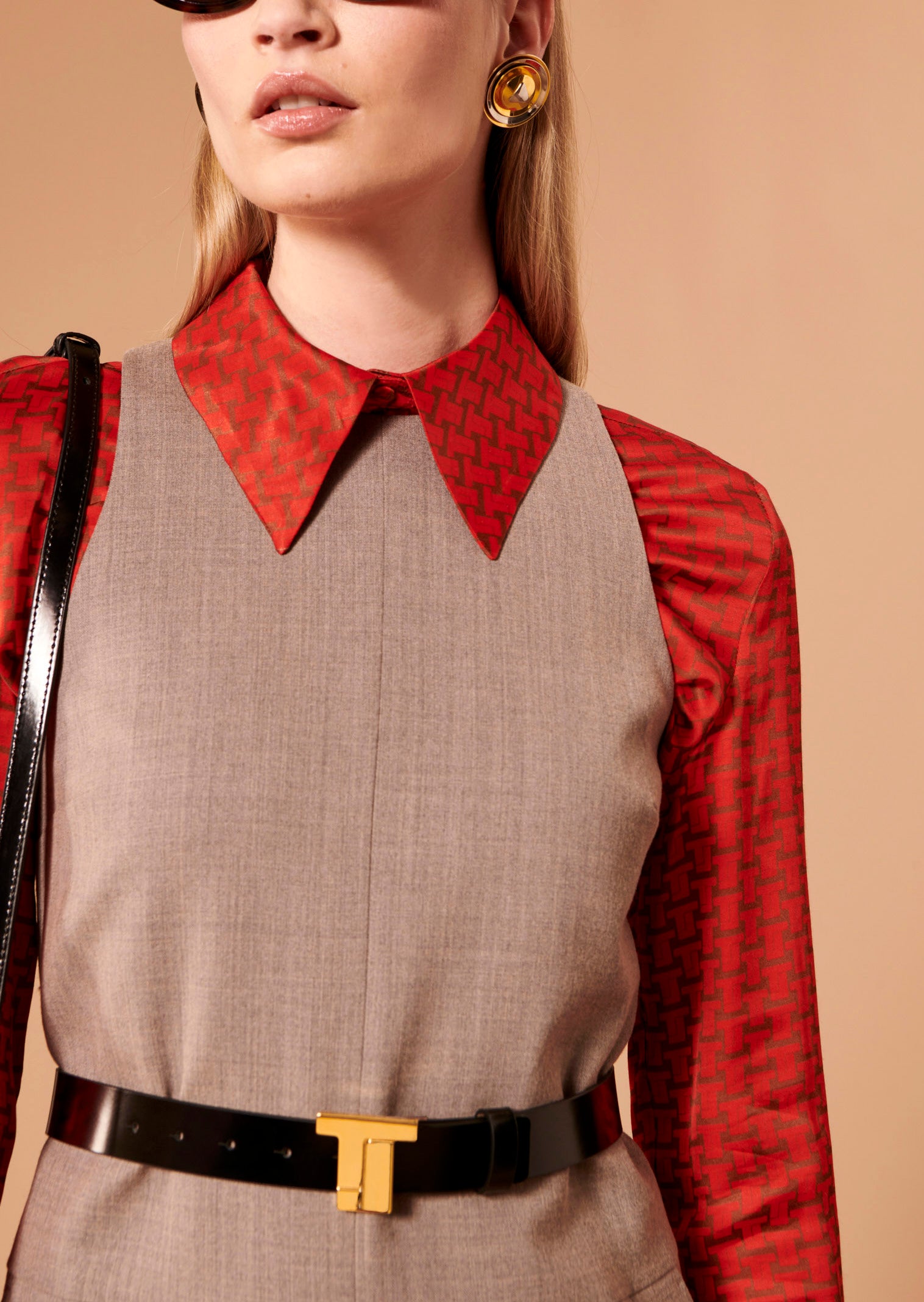 Robe Rollande beige en flanelle Faume - seconde main