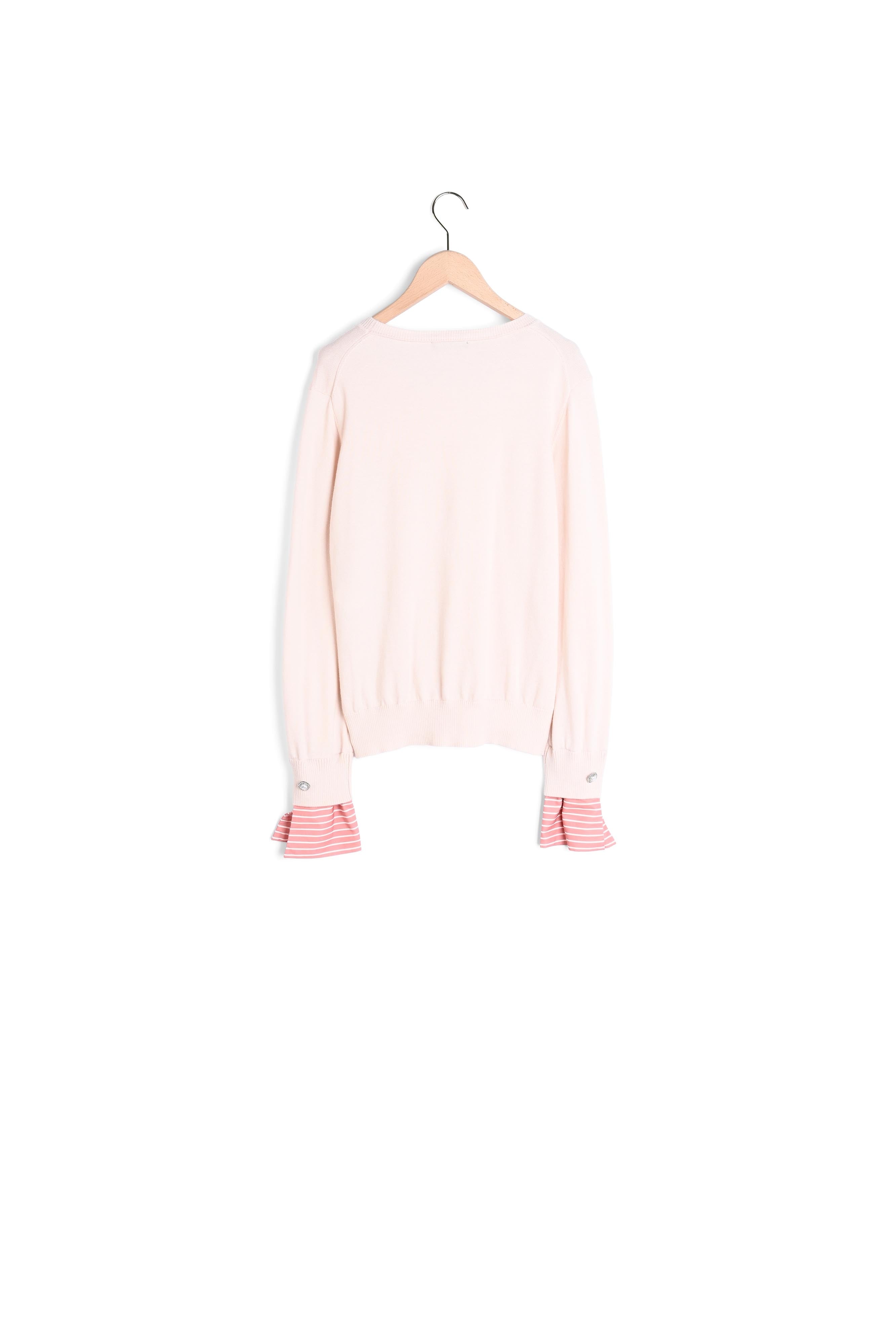 Pull Pazuma rose pâle en laine Faume - seconde main