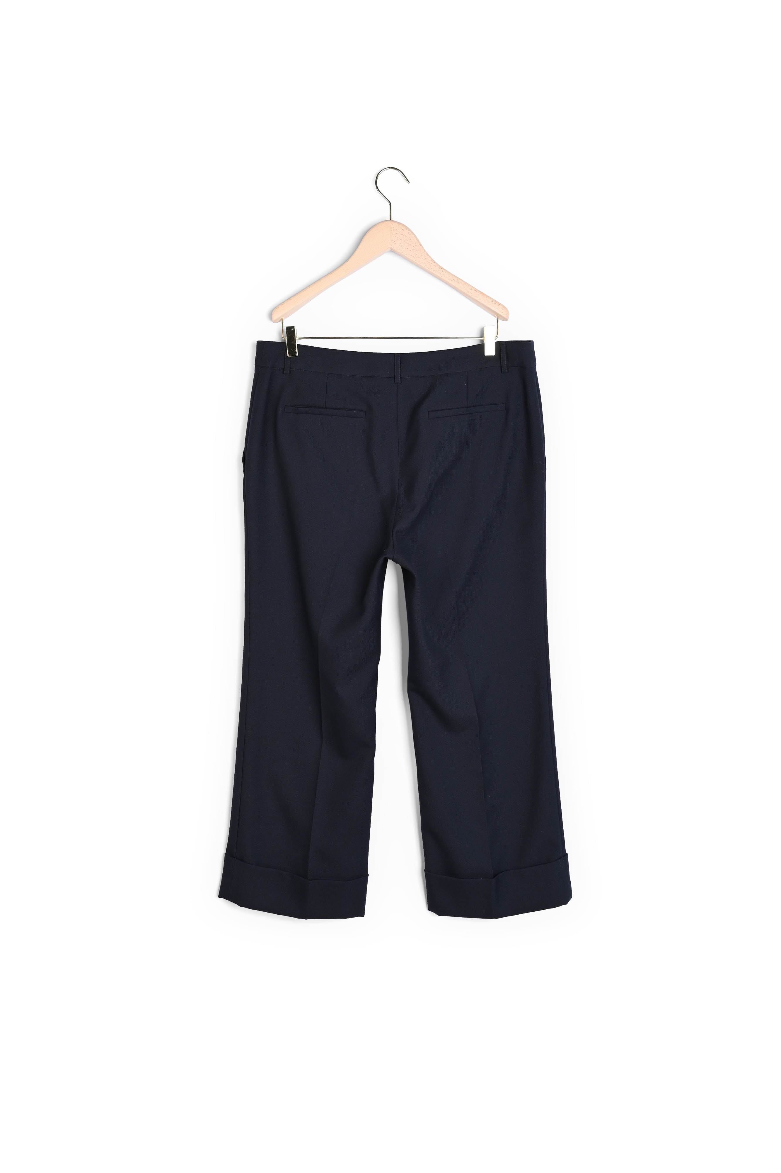 Pantalon Phil bleu nuit en toile tailleur Faume - seconde main