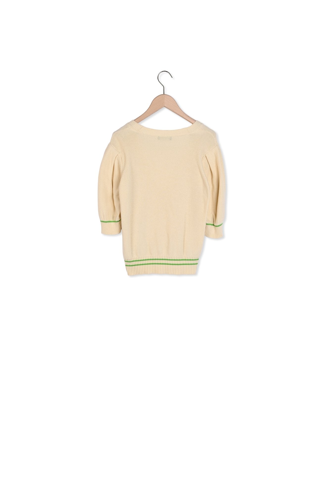 Gilet Guillaume écru en maille Faume - seconde main