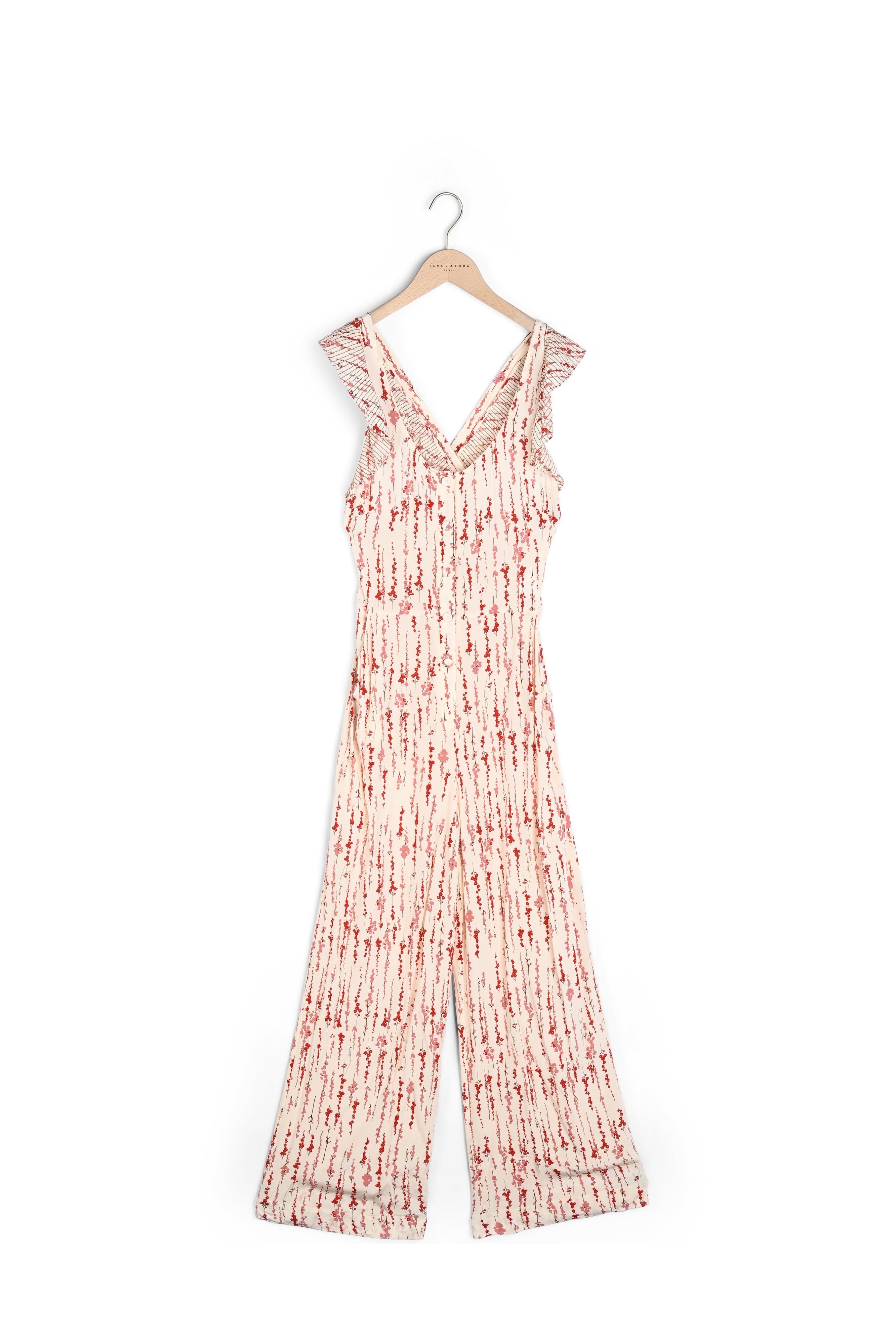 Combinaison Caitlyn écrue imprimé fleuri Faume - seconde main