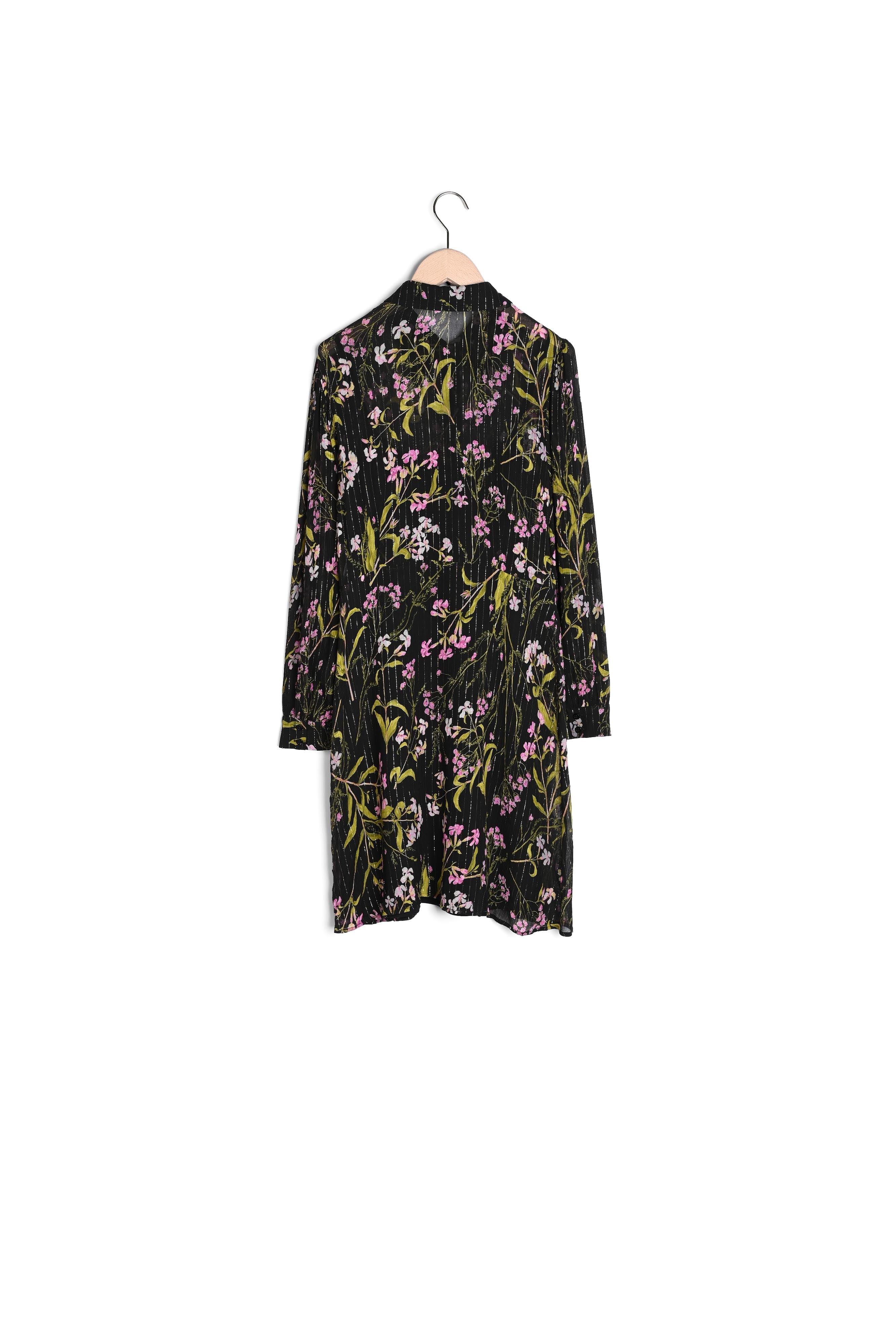 Robe Rolia noire imprimé fleuri en lurex Faume - seconde main