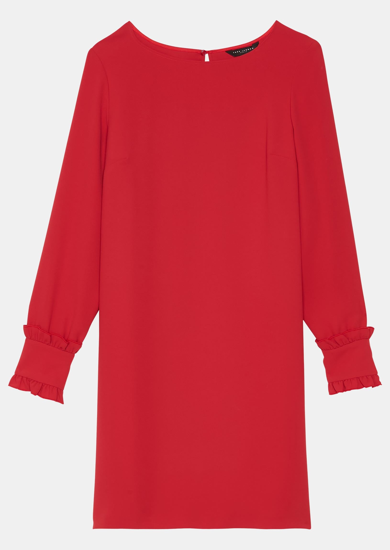 Robe Renaude rouge en crêpe Faume - seconde main