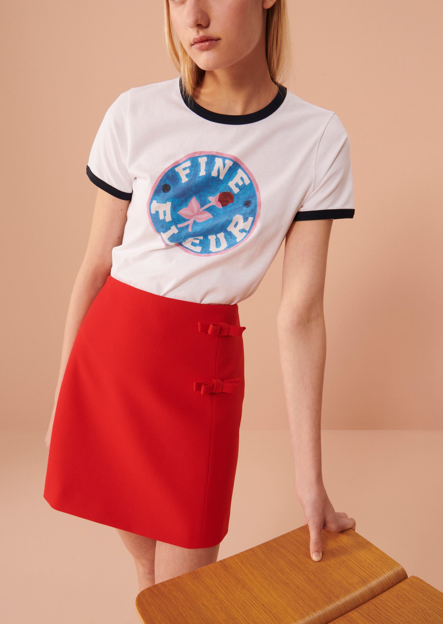 T-shirt Today blanc en coton Faume - seconde main