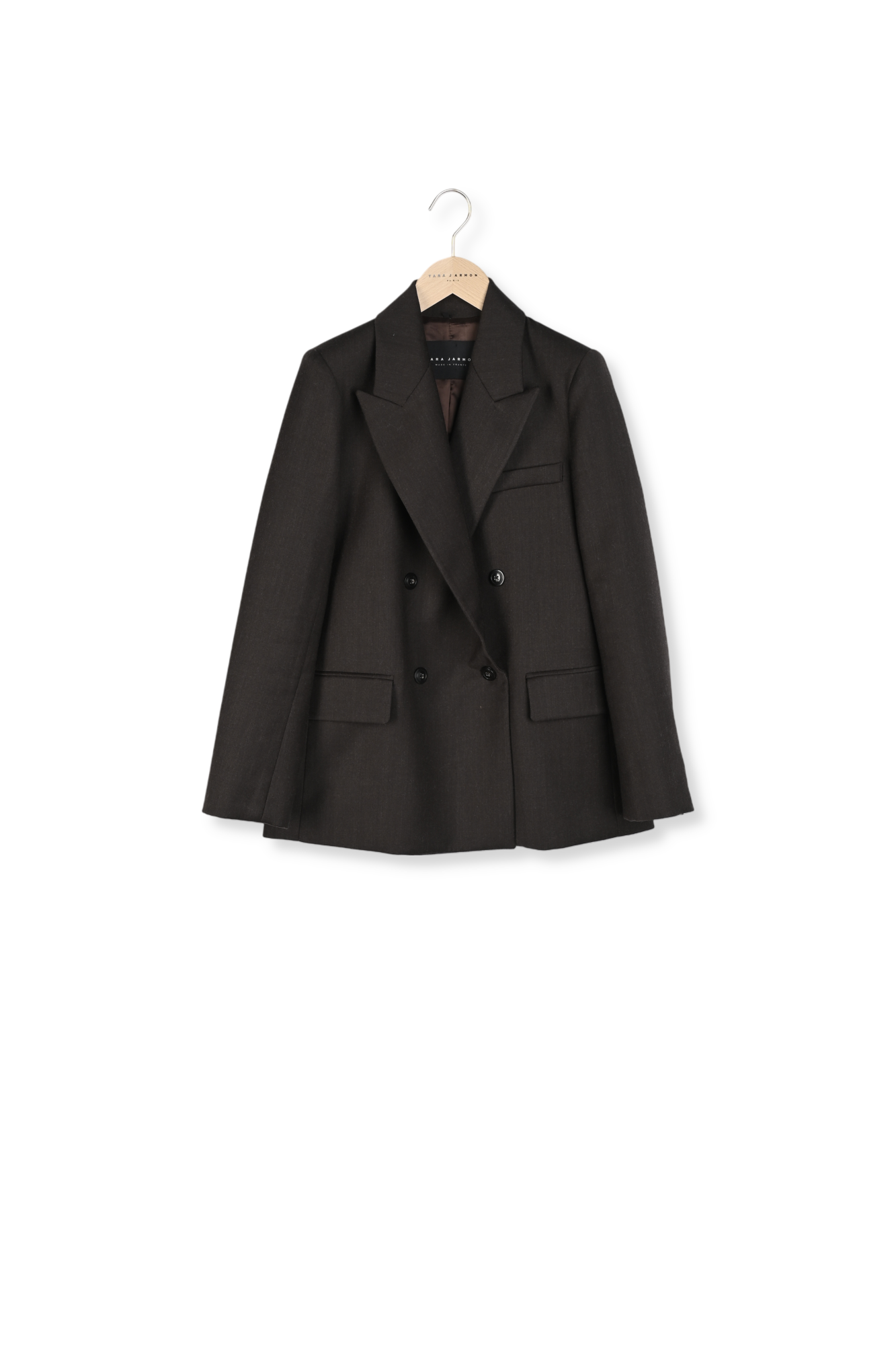 Veste marron en flanelle Valson Faume - seconde main