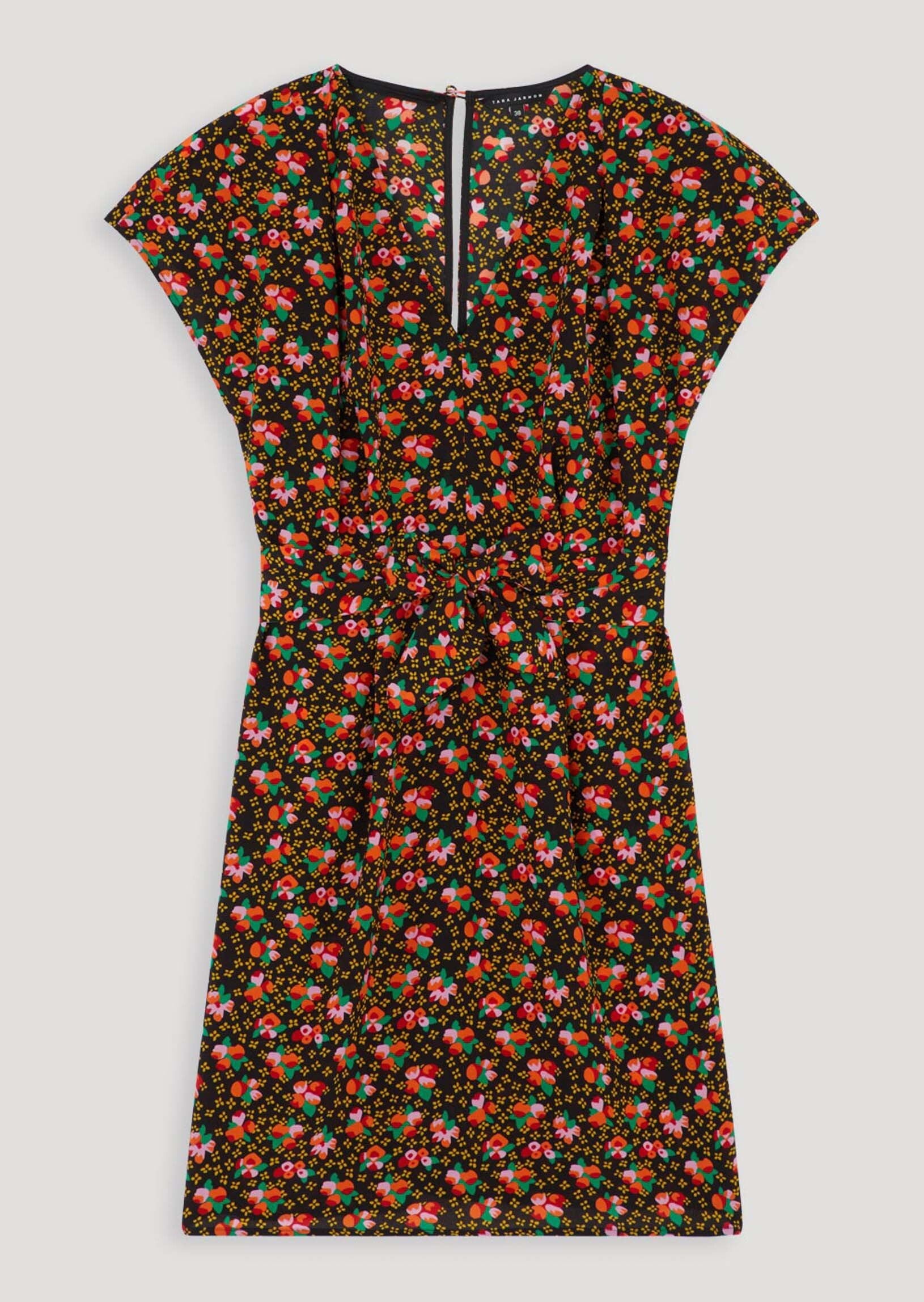 Robe noire imprimé fleuri Faume - seconde main