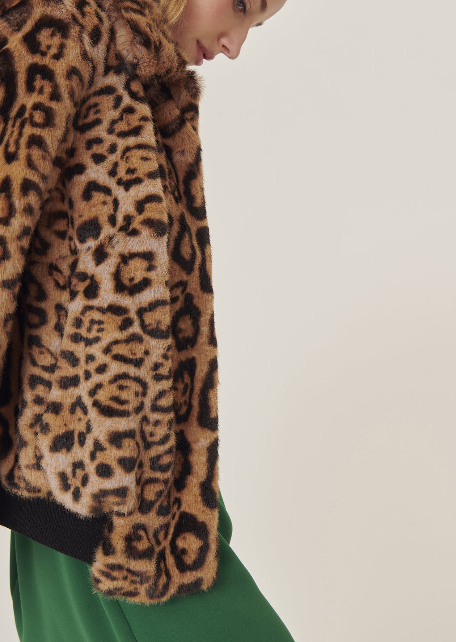 Blouson Bianca marron en fausse fourrure léopard Faume - seconde main