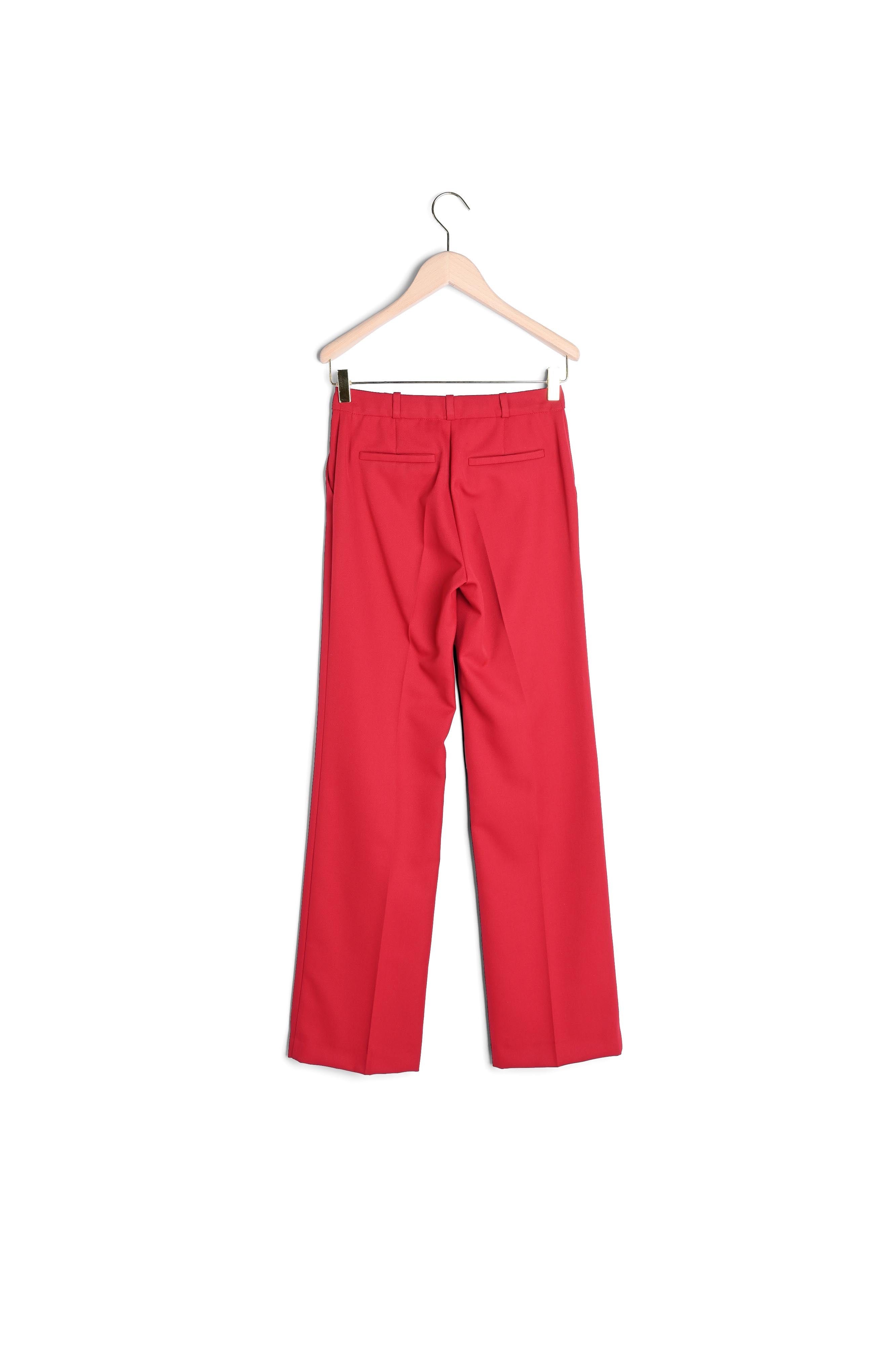 Pantalon Patti bordeaux en toile tailleur Faume - seconde main