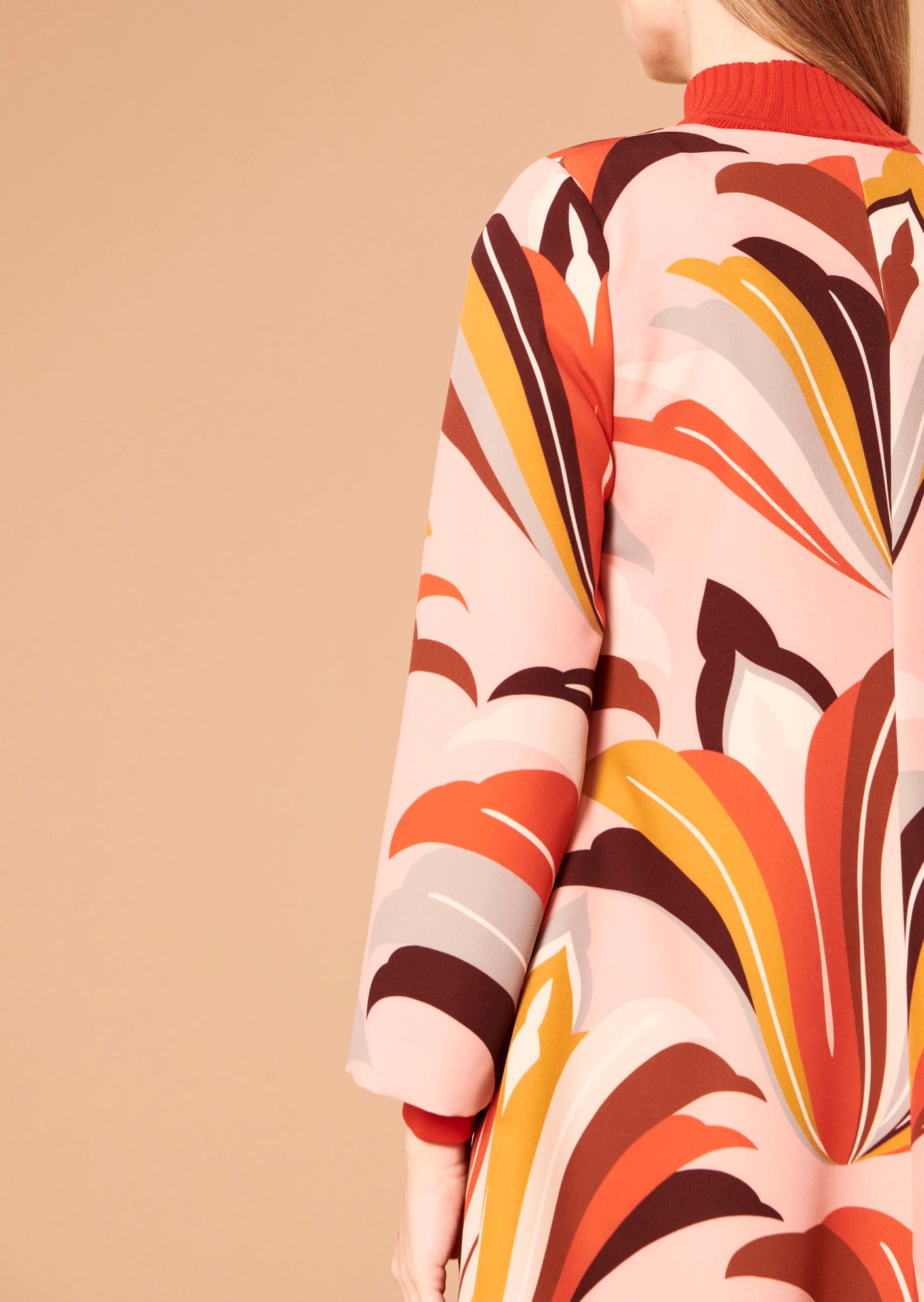 Robe Rosita marron imprimé graphique Faume - seconde main