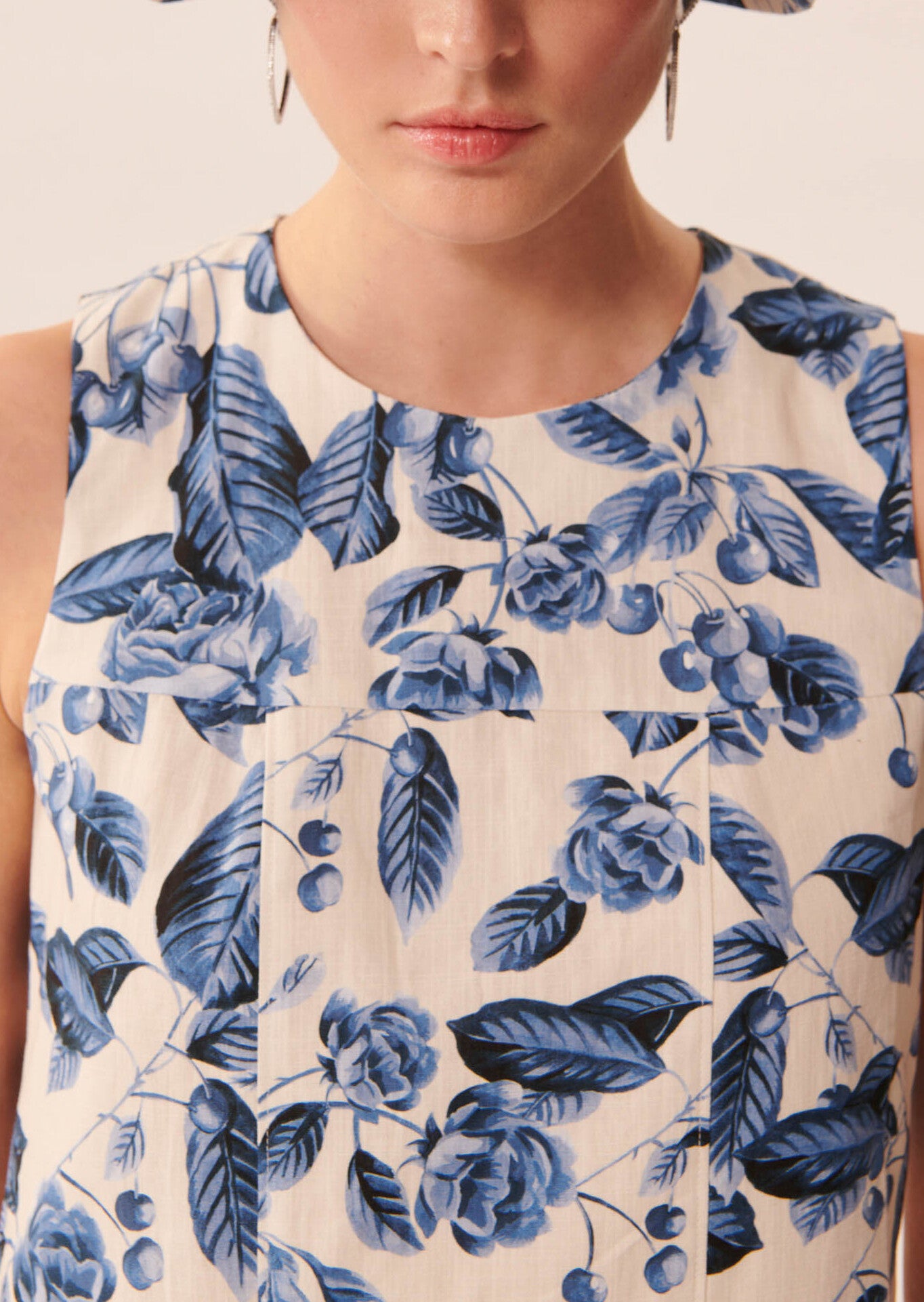 Robe Rilla bleue imprimé à fleurs Faume - seconde main