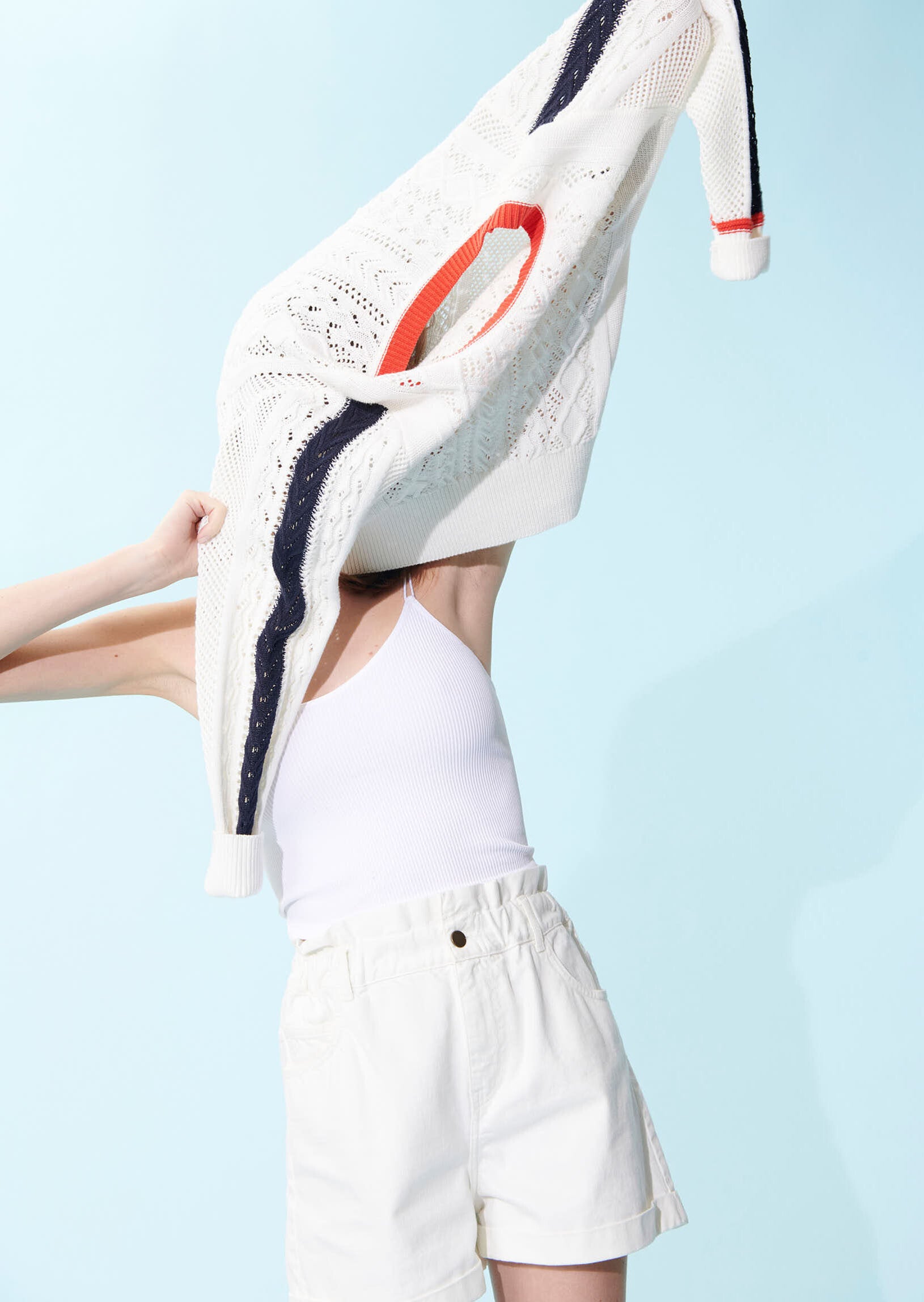 Pull Pacifique écru en coton Faume - seconde main