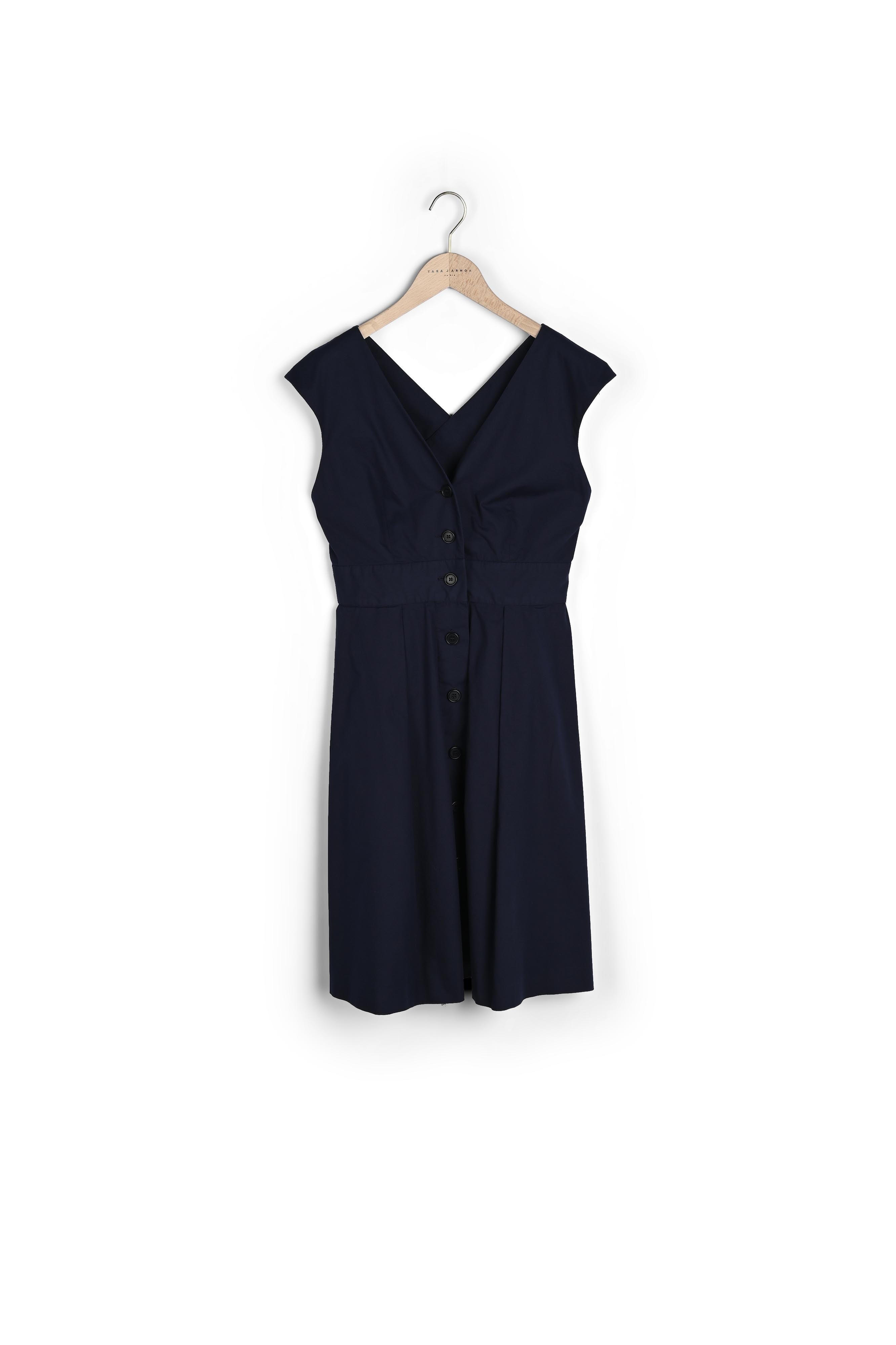 Robe bleu nuit en popeline Faume - seconde main