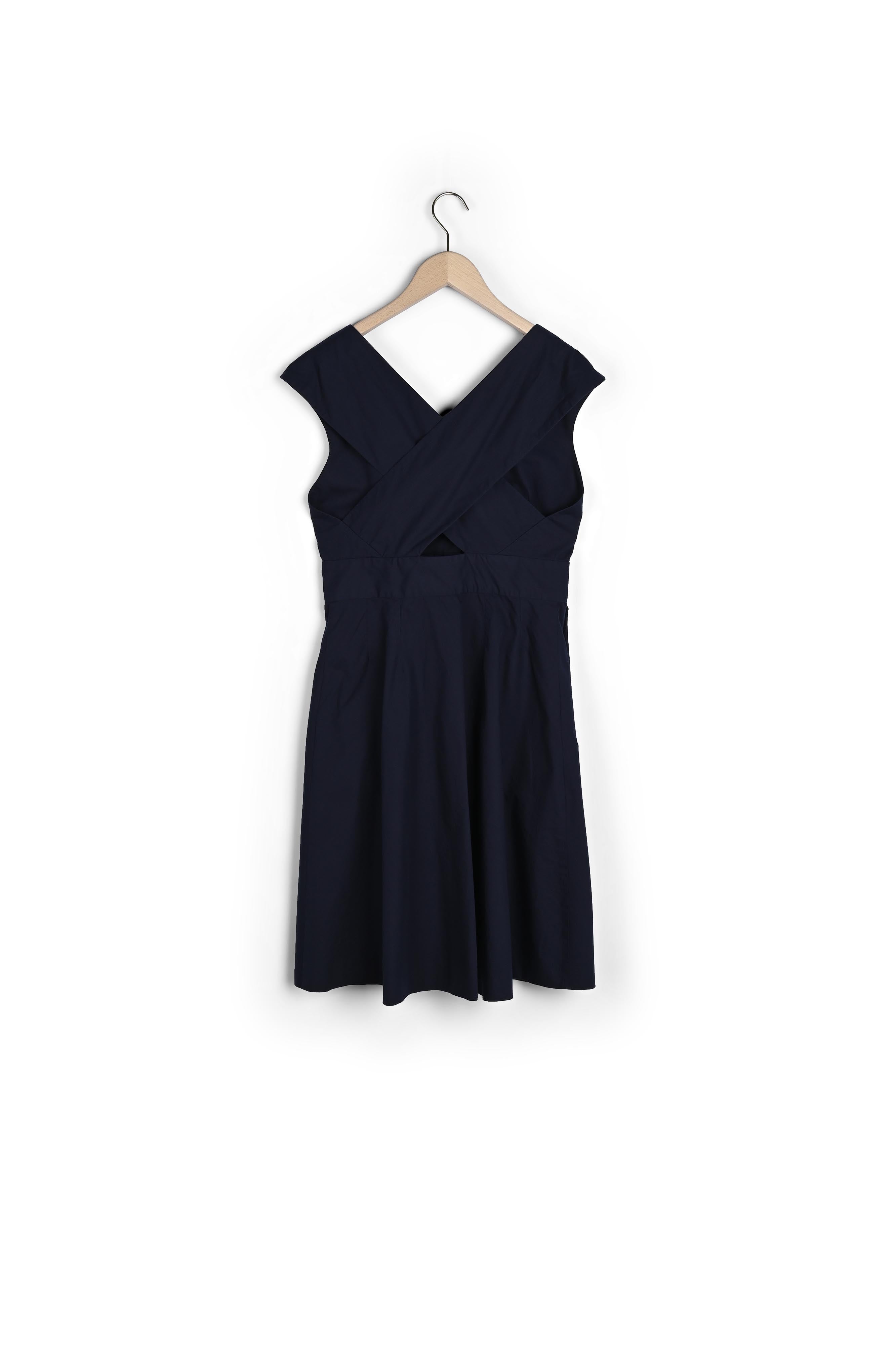 Robe bleu nuit en popeline Faume - seconde main
