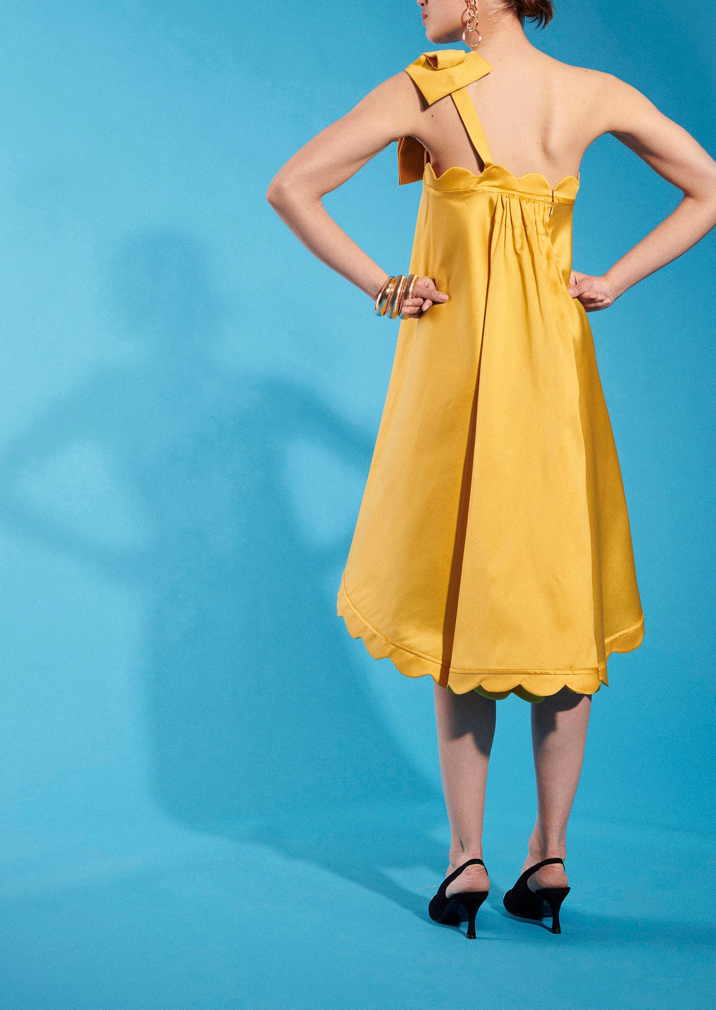 Robe Rococo jaune Faume - seconde main