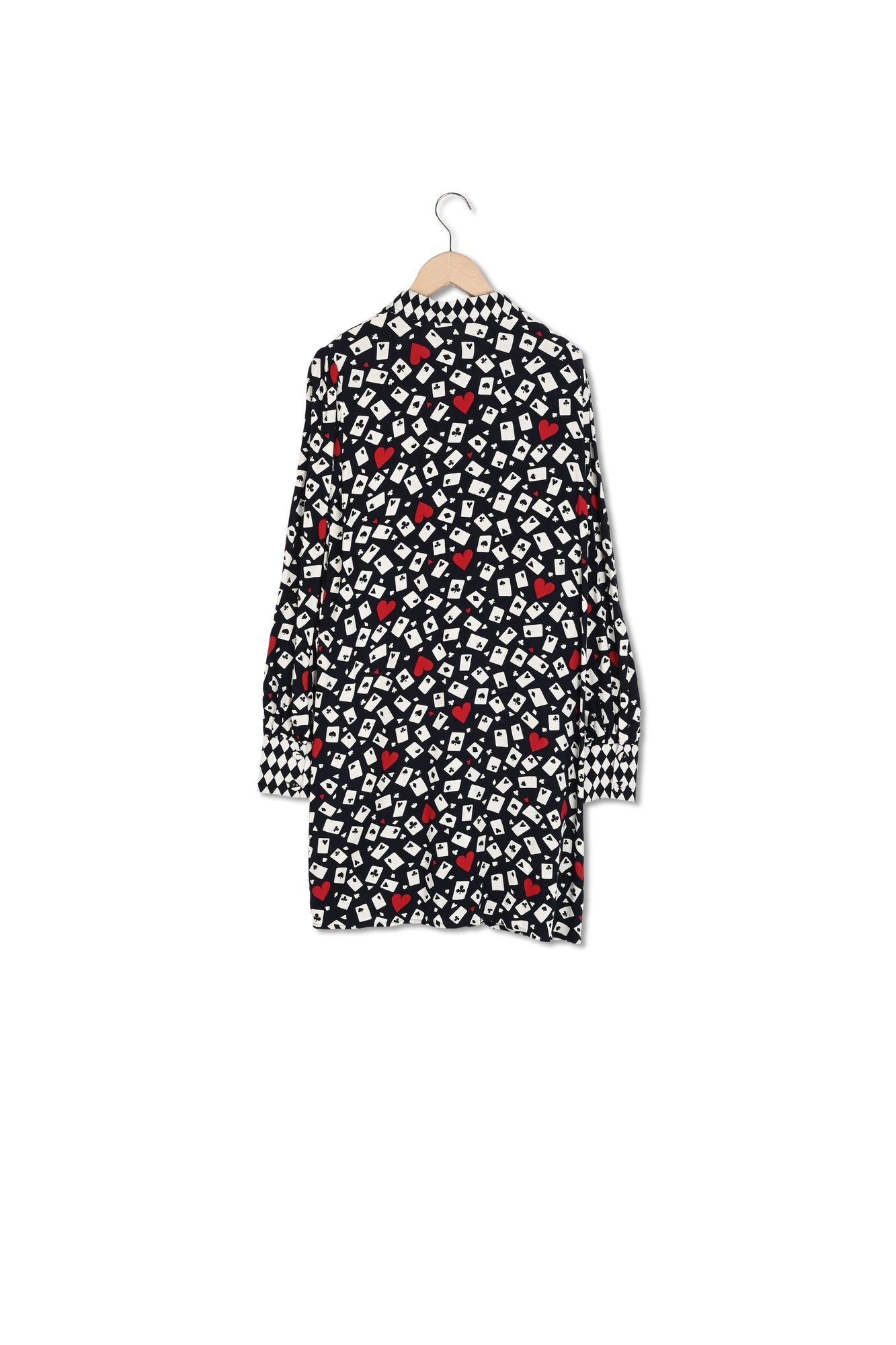 Robe chemise Rawane bleu nuit imprimé en crêpe Faume - seconde main