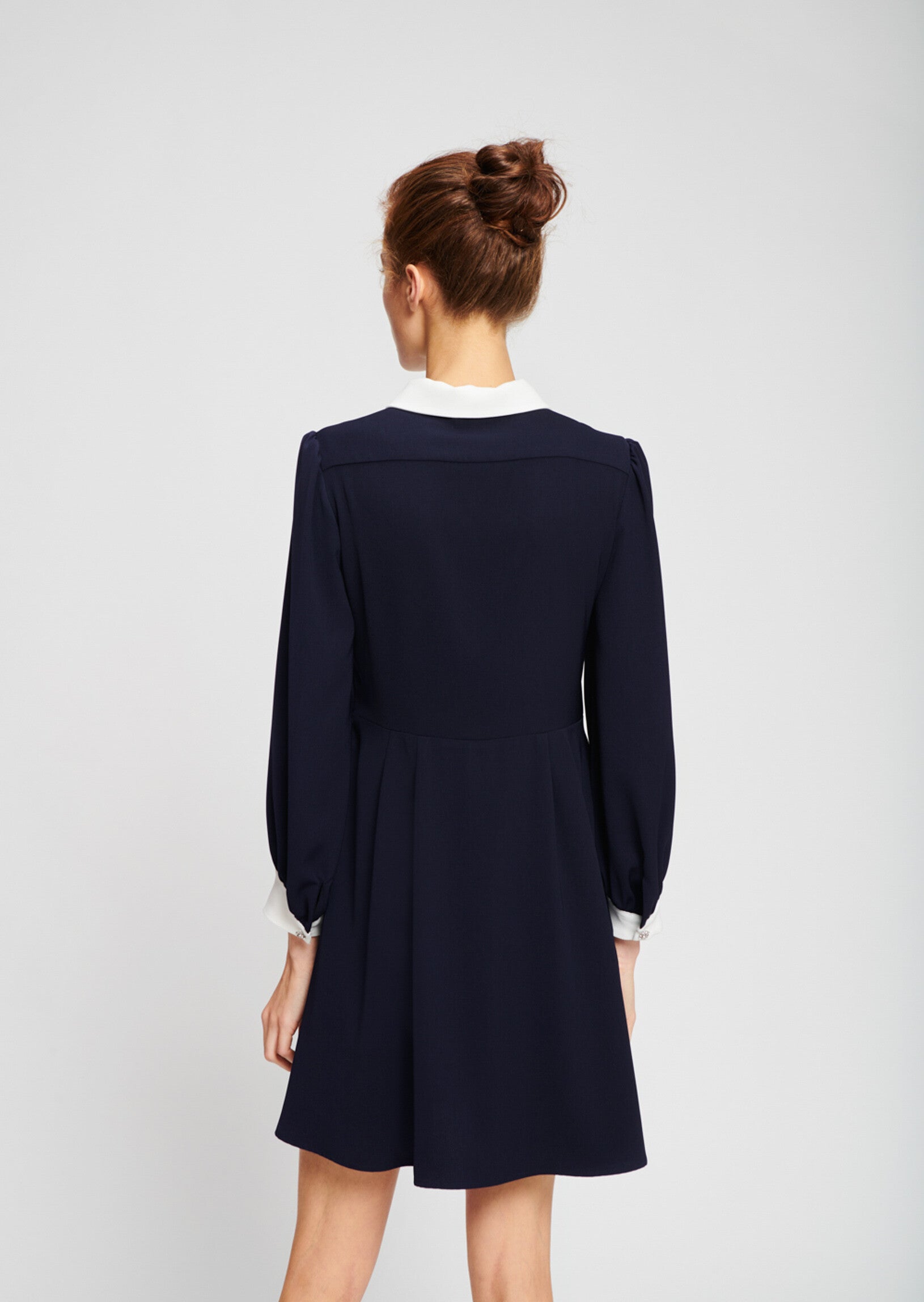 Robe babydoll bleu nuit Faume - seconde main