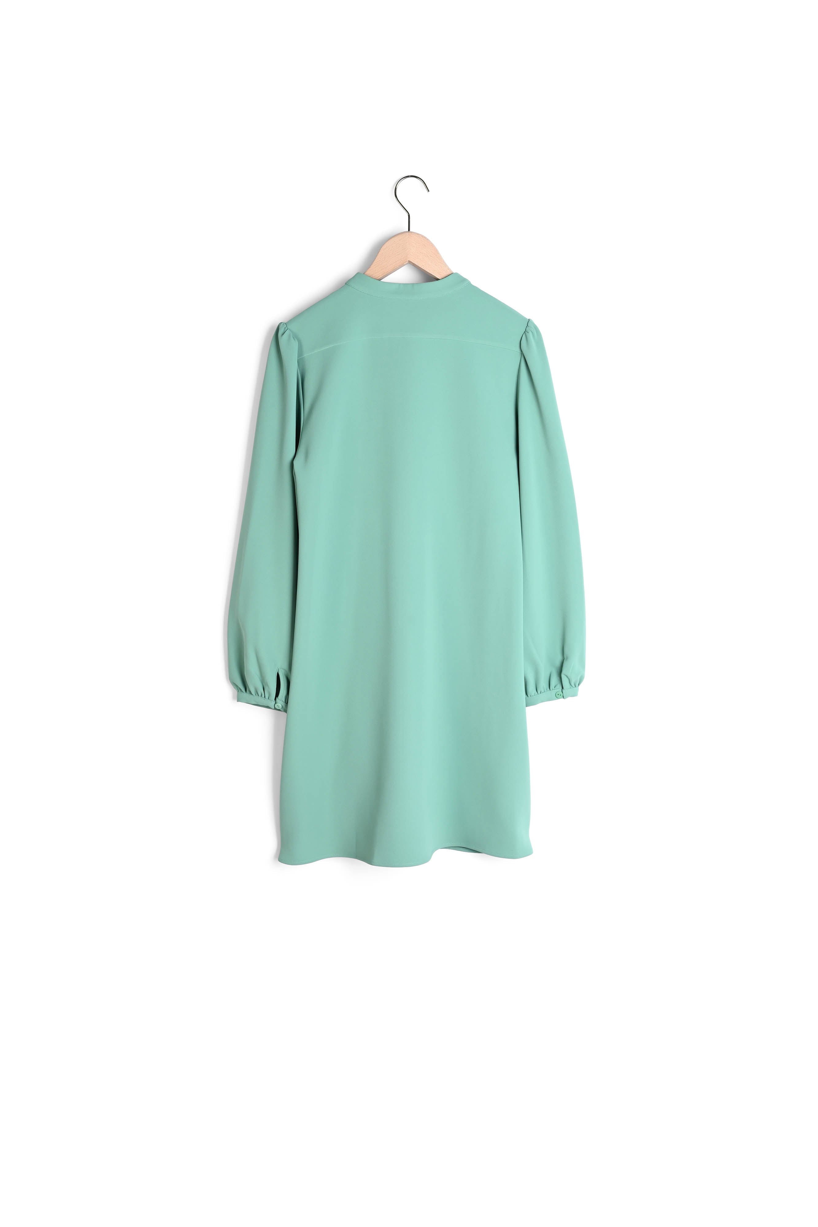Robe Raiqa vert menthe en crêpe Faume - seconde main