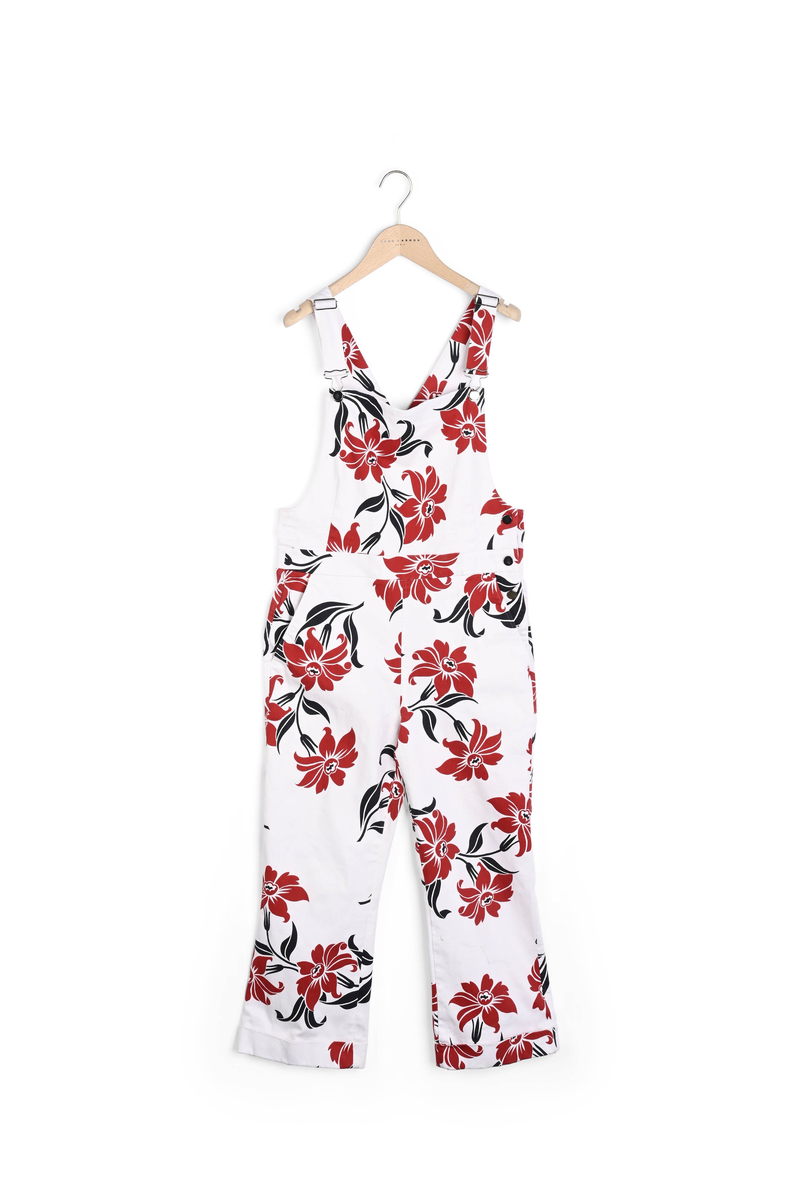 Salopette Carolyn écrue imprimé fleurs de lys en coton Faume - seconde main