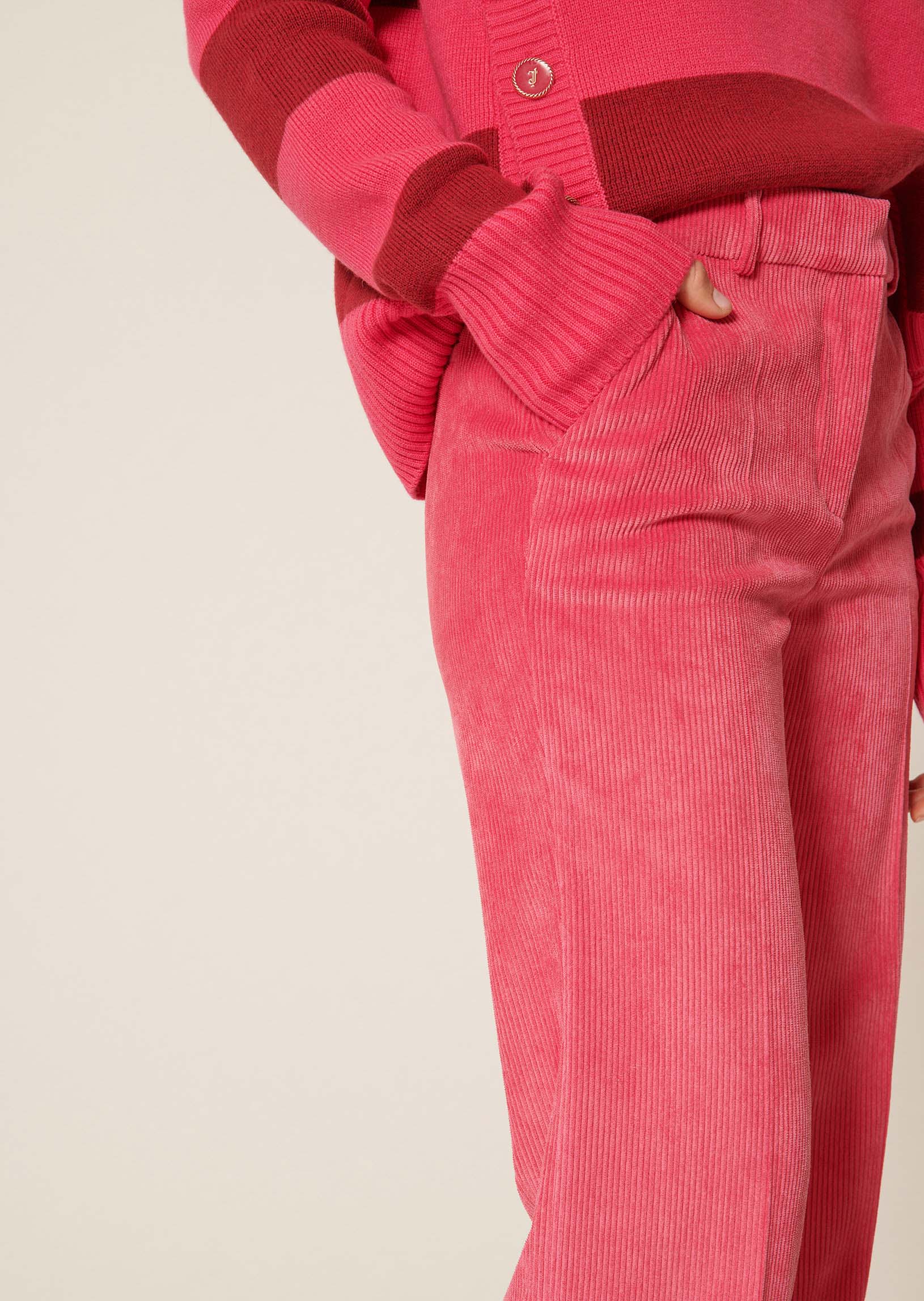 Pantalon Phil rose en velours côtelé Faume - seconde main