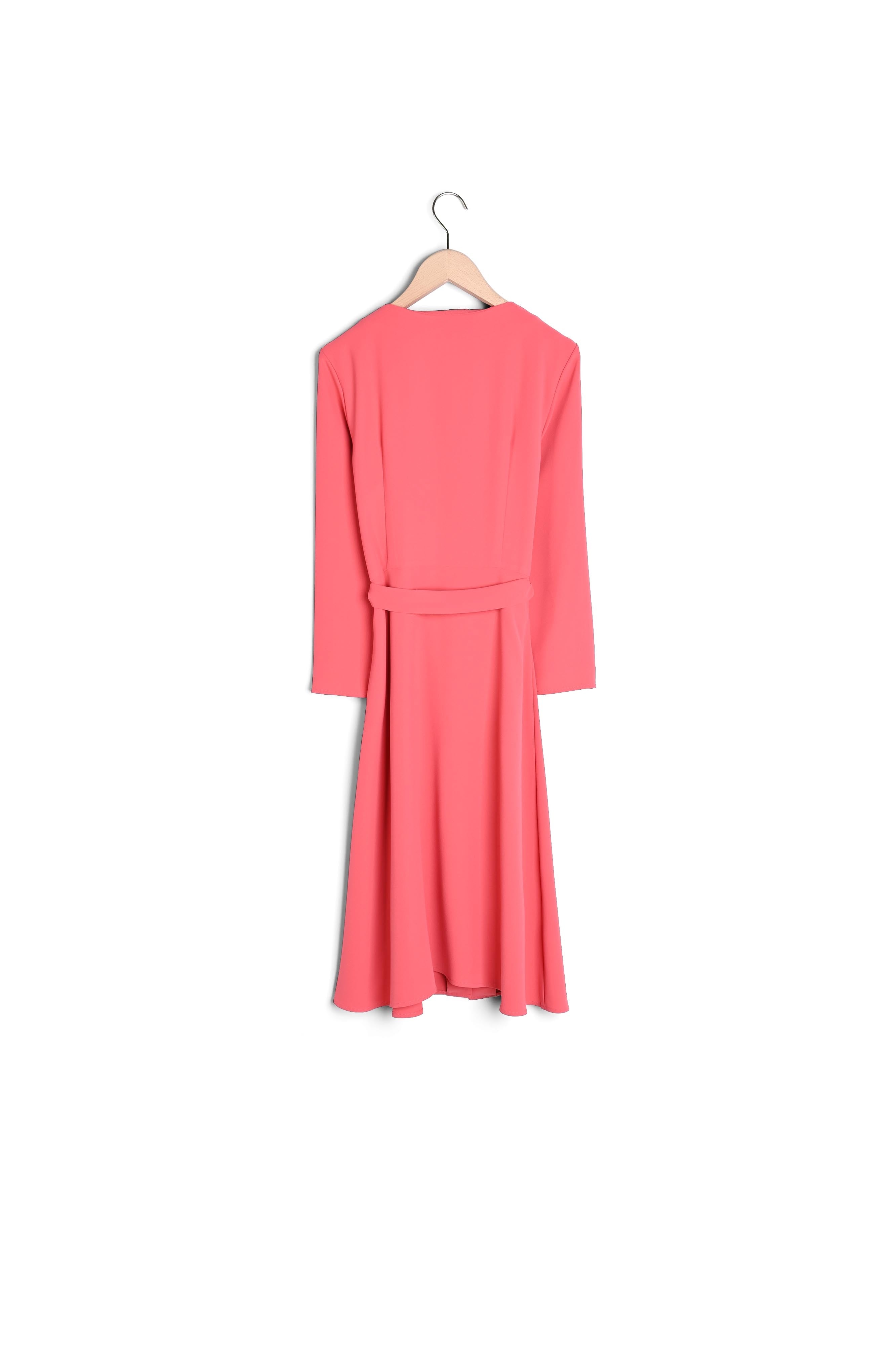 Robe Raynel framboise en crêpe Faume - seconde main