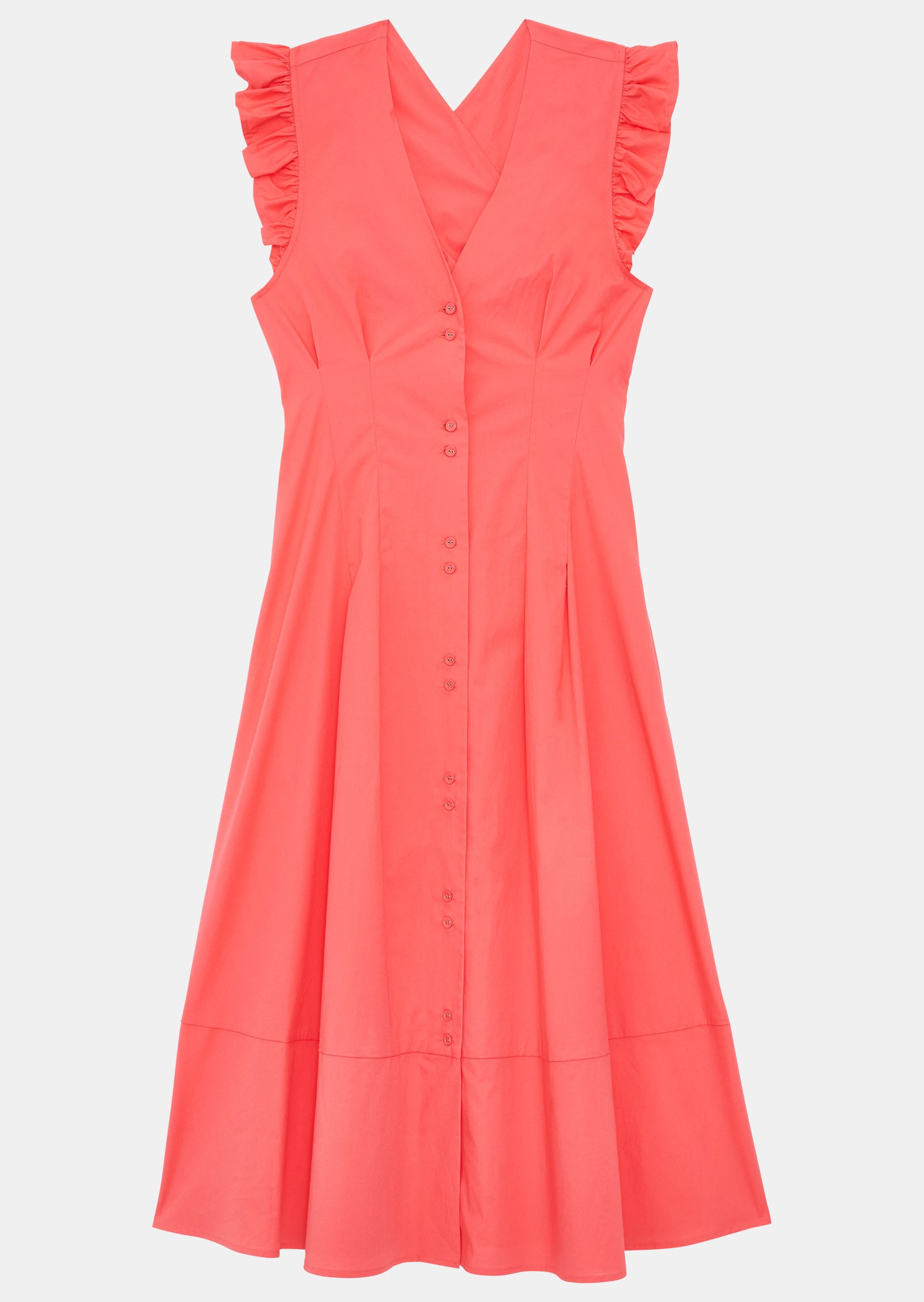 Robe Ribes rose en popeline Faume - seconde main