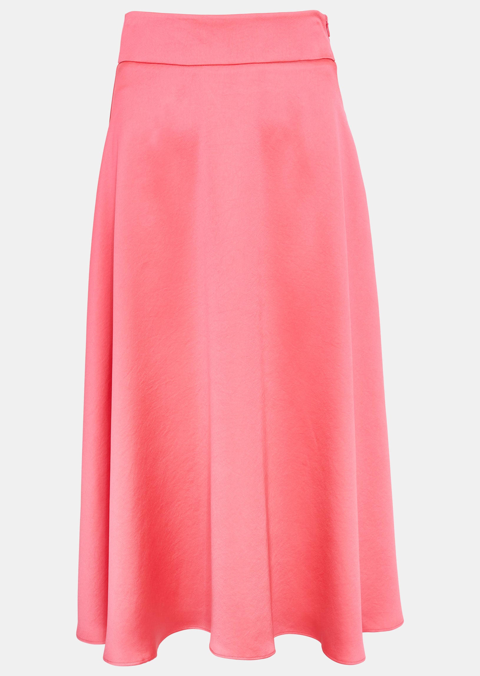 Jupe Jeannette rose fuschia en crêpe envers satin Faume - seconde main