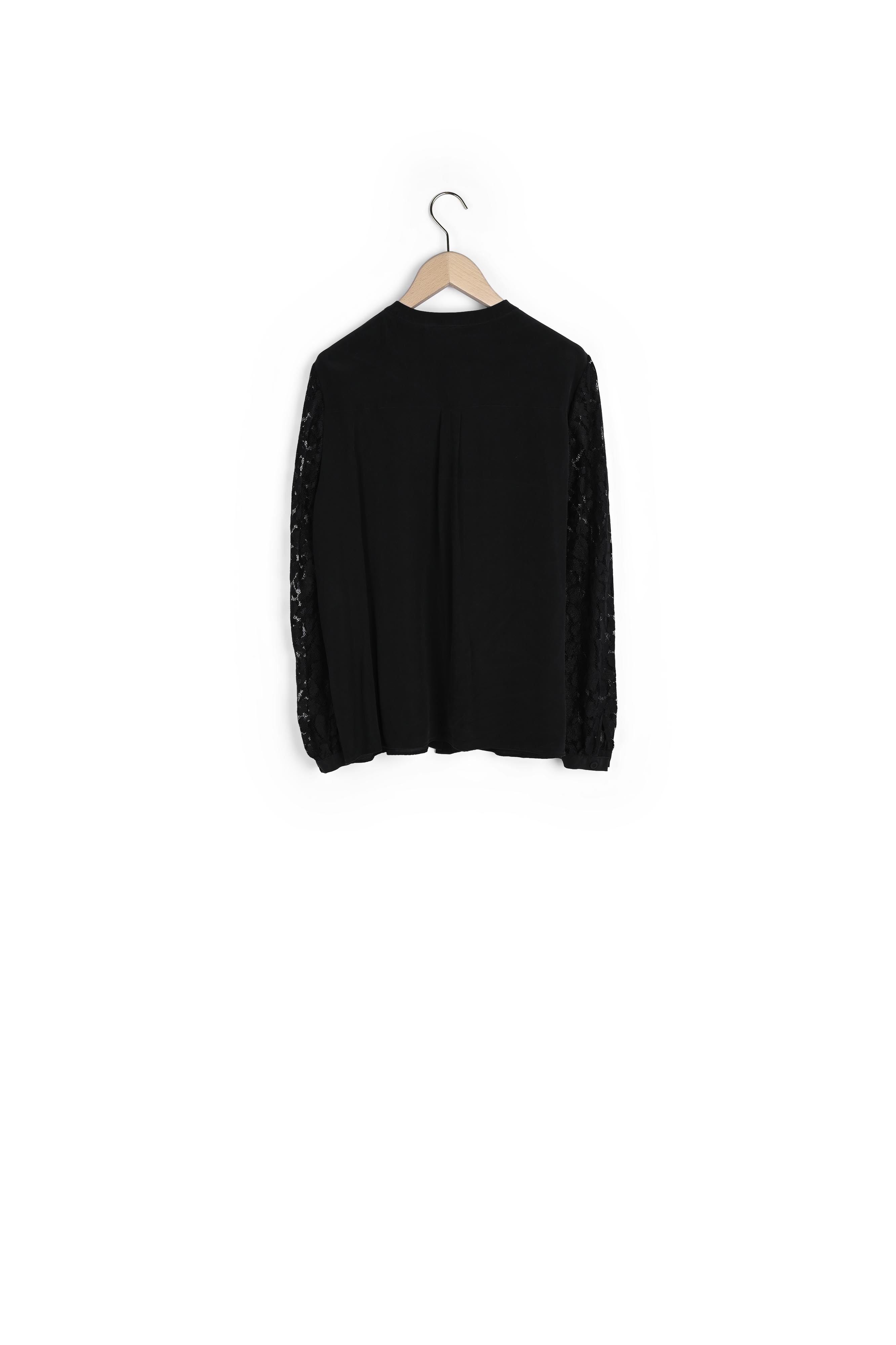 Top noir en dentelle Faume - seconde main