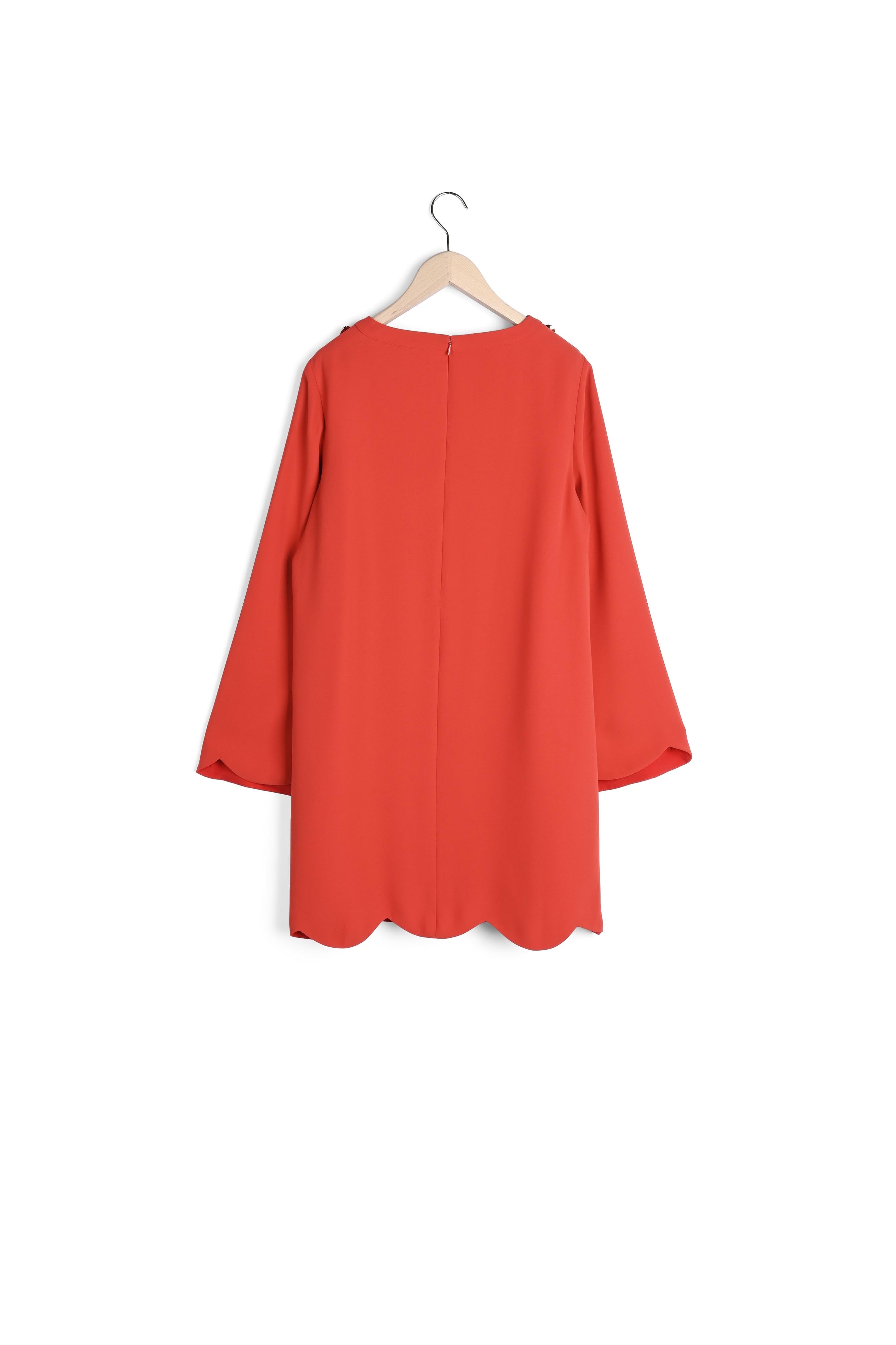 Robe Ruodana rouge en crêpe Faume - seconde main