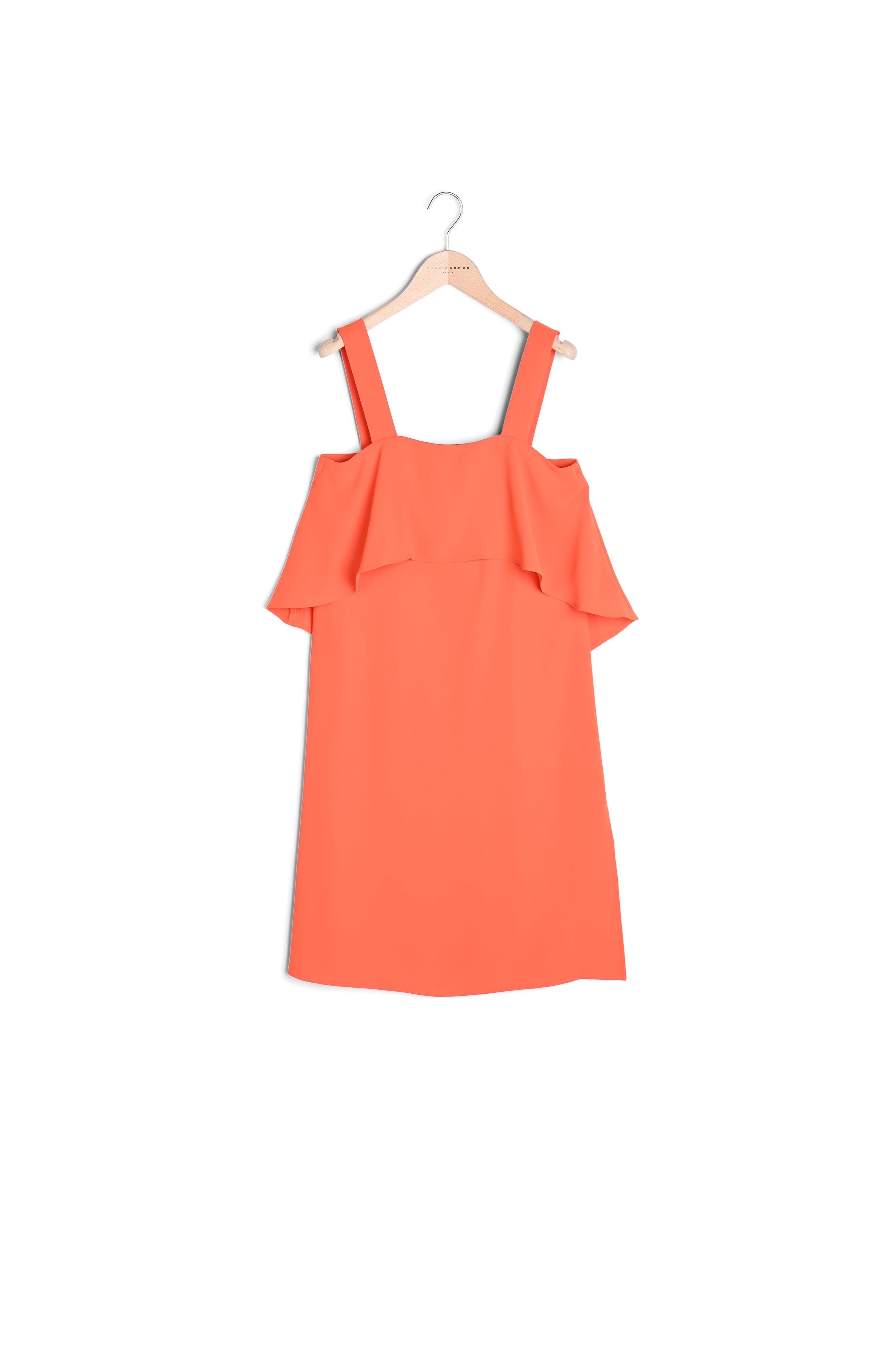 Robe Riisi orange en crêpe Faume - seconde main