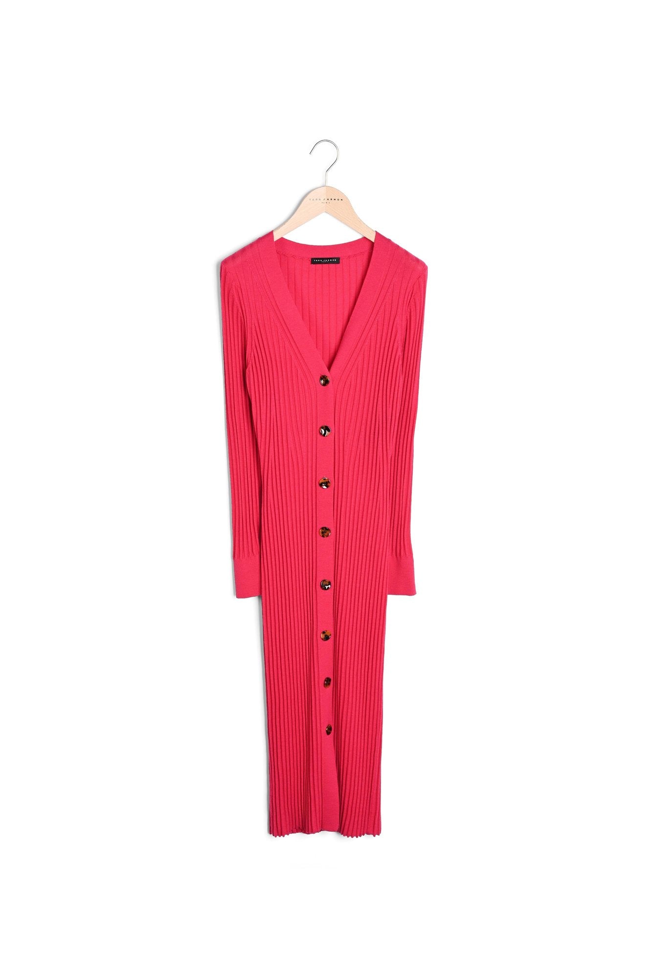 Robe Rydel rose en laine merinos Faume - seconde main