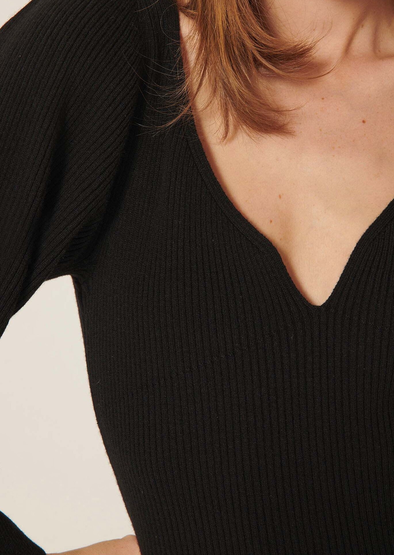 Robe Robyn noire en maille Faume - seconde main