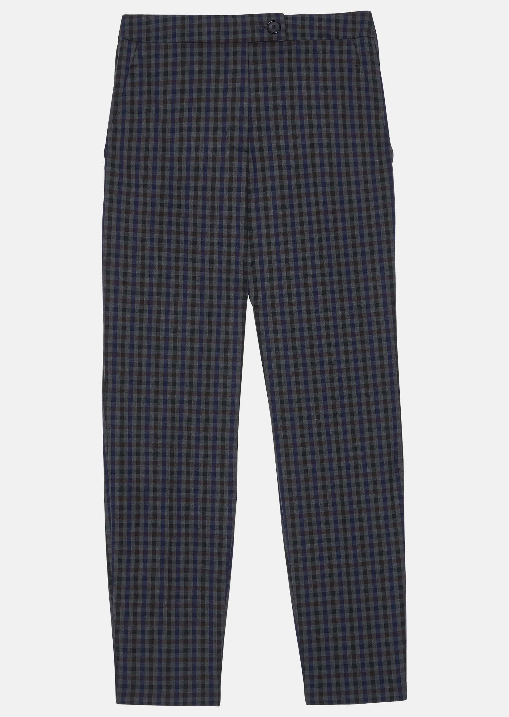 Pantalon gris en vichy Faume - seconde main