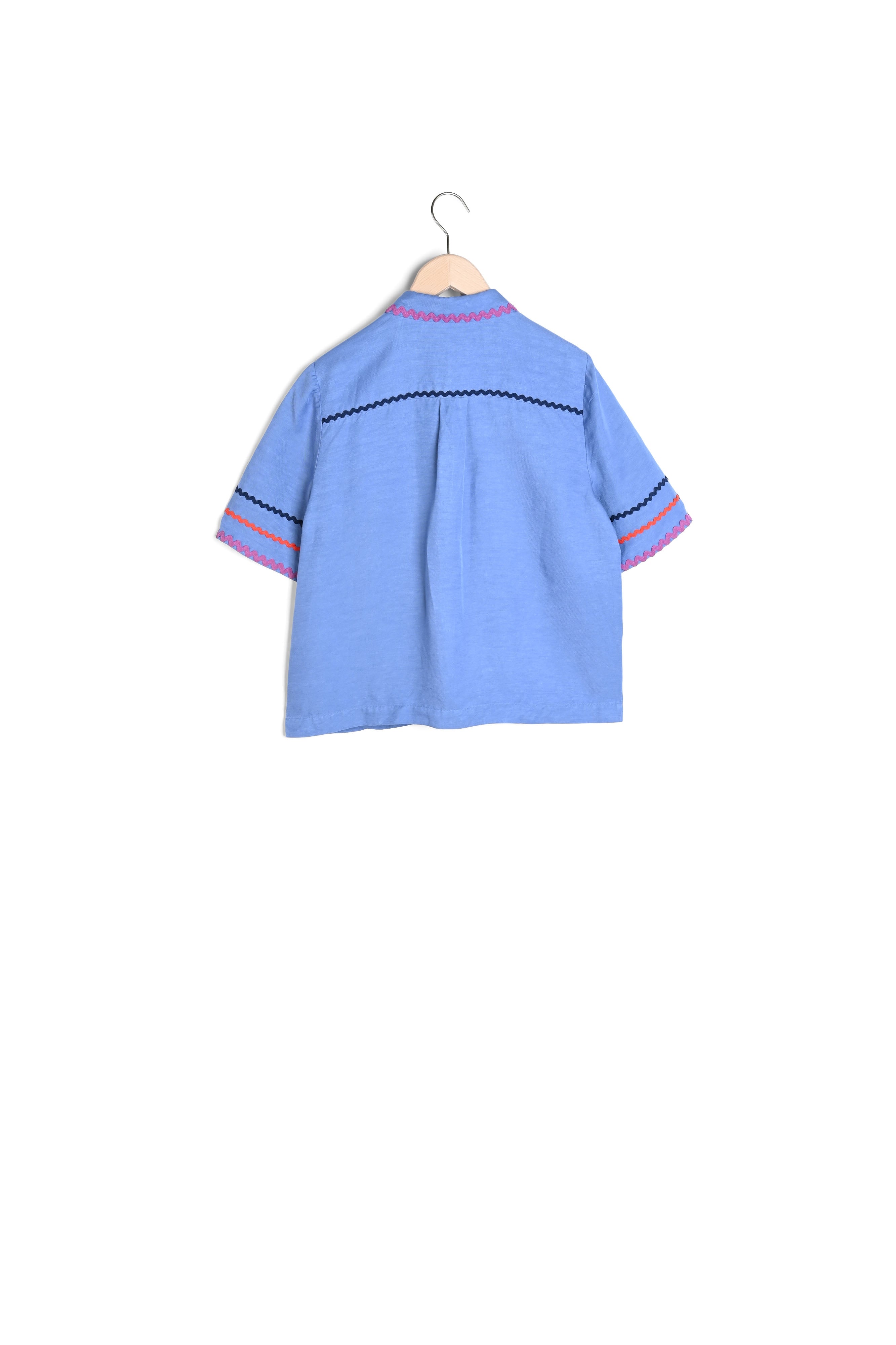 Chemise Cindy bleue en lin Faume - seconde main