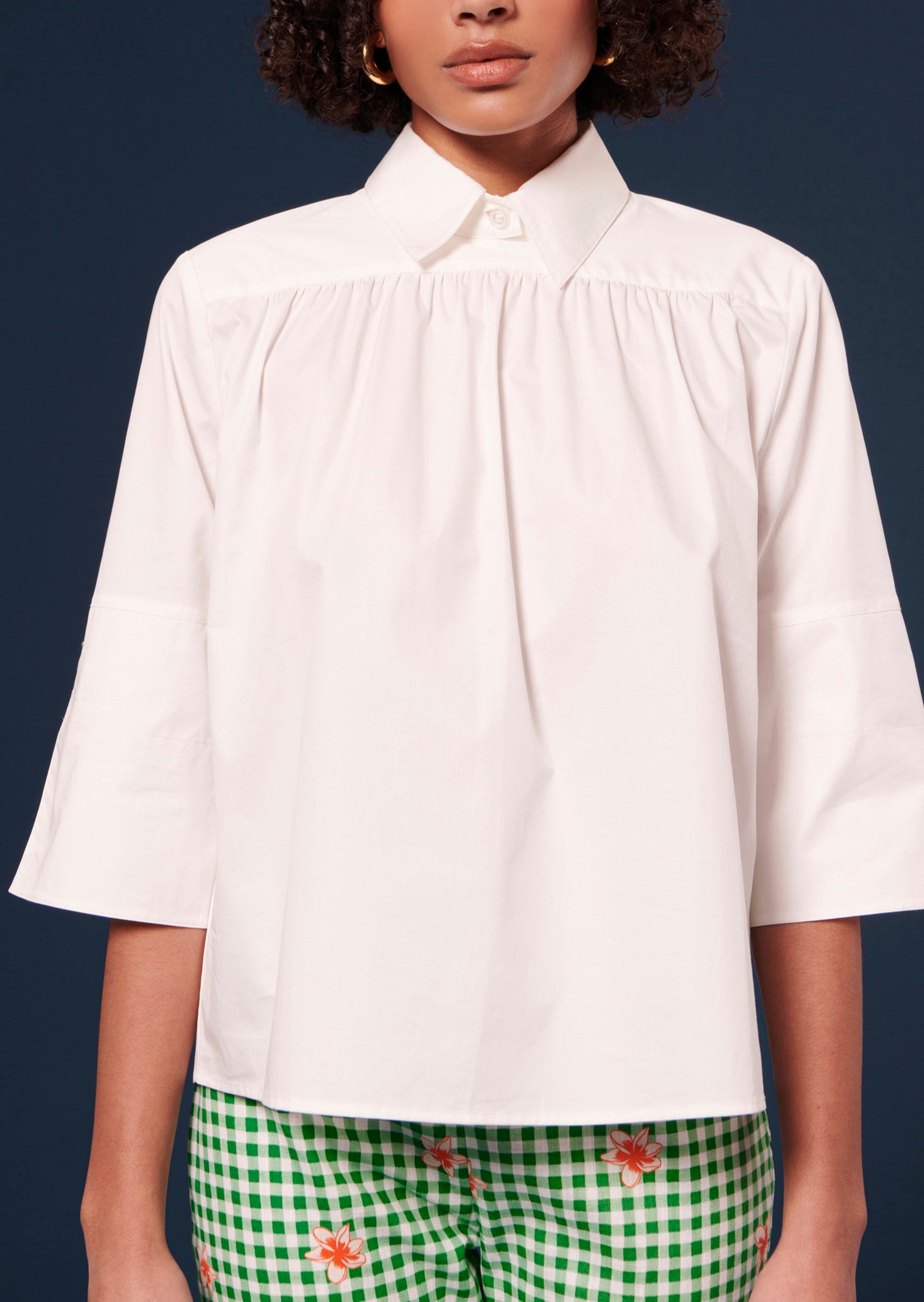 Top Trinity blanc en popeline Faume - seconde main