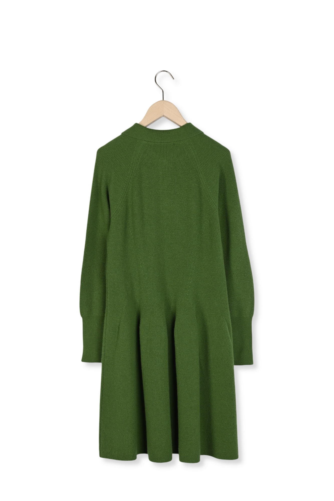 Robe verte en maille Rosemarie Faume - seconde main