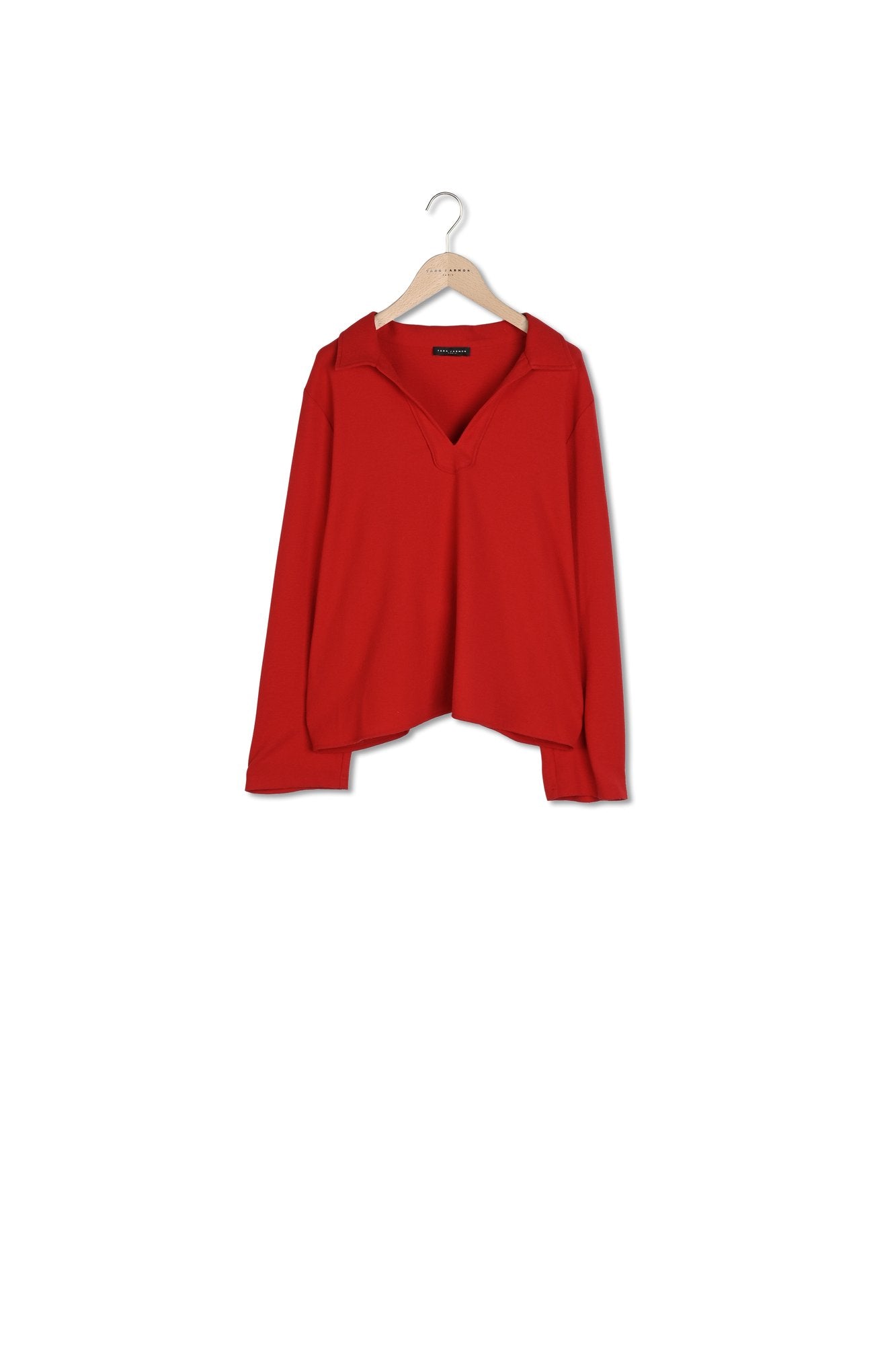 Top Thibo rouge en crêpe Faume - seconde main