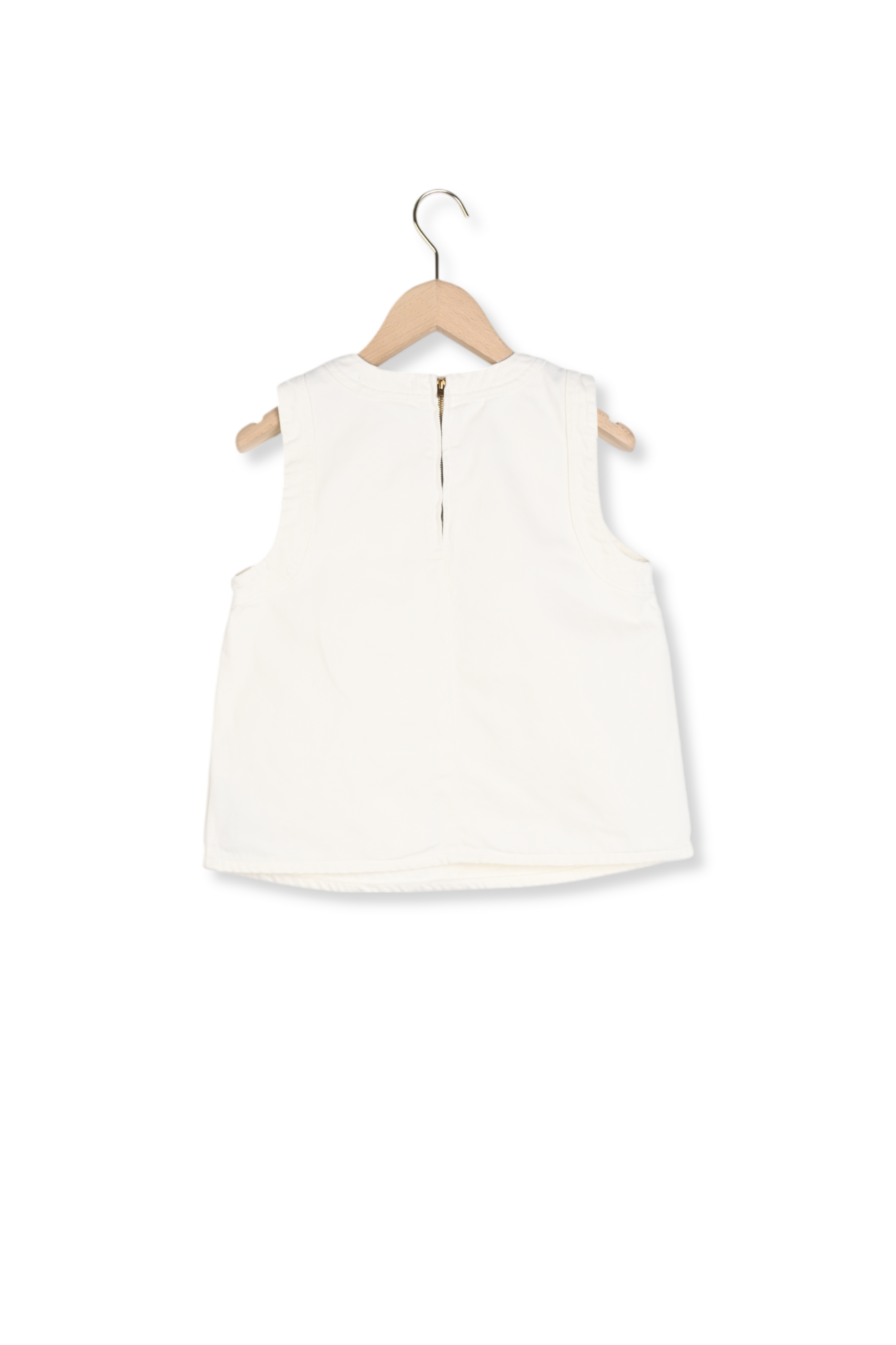 Top denim blanc Tokono Faume - seconde main