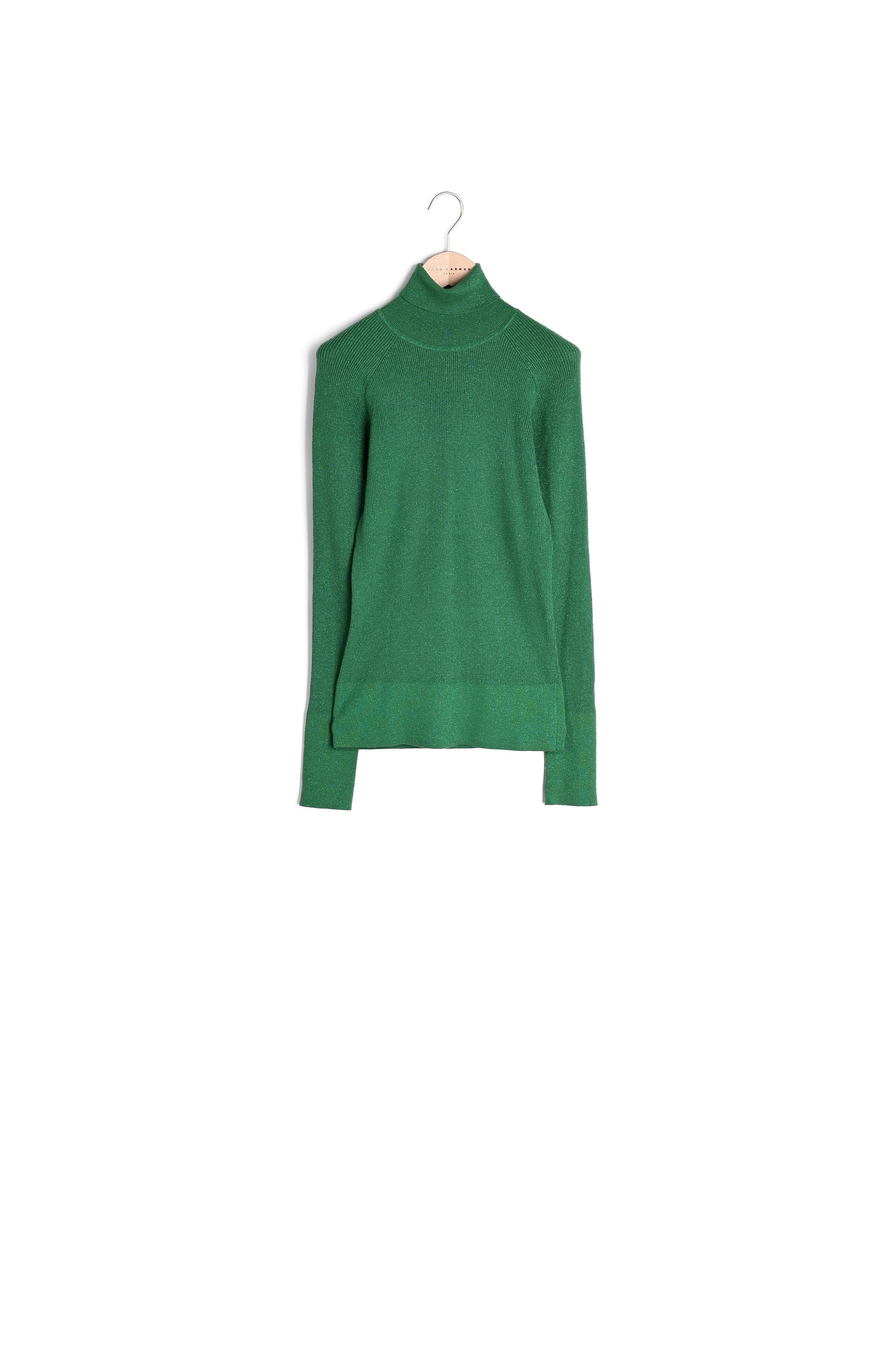 Pull Precious vert émeraude en laine et lurex Faume - seconde main