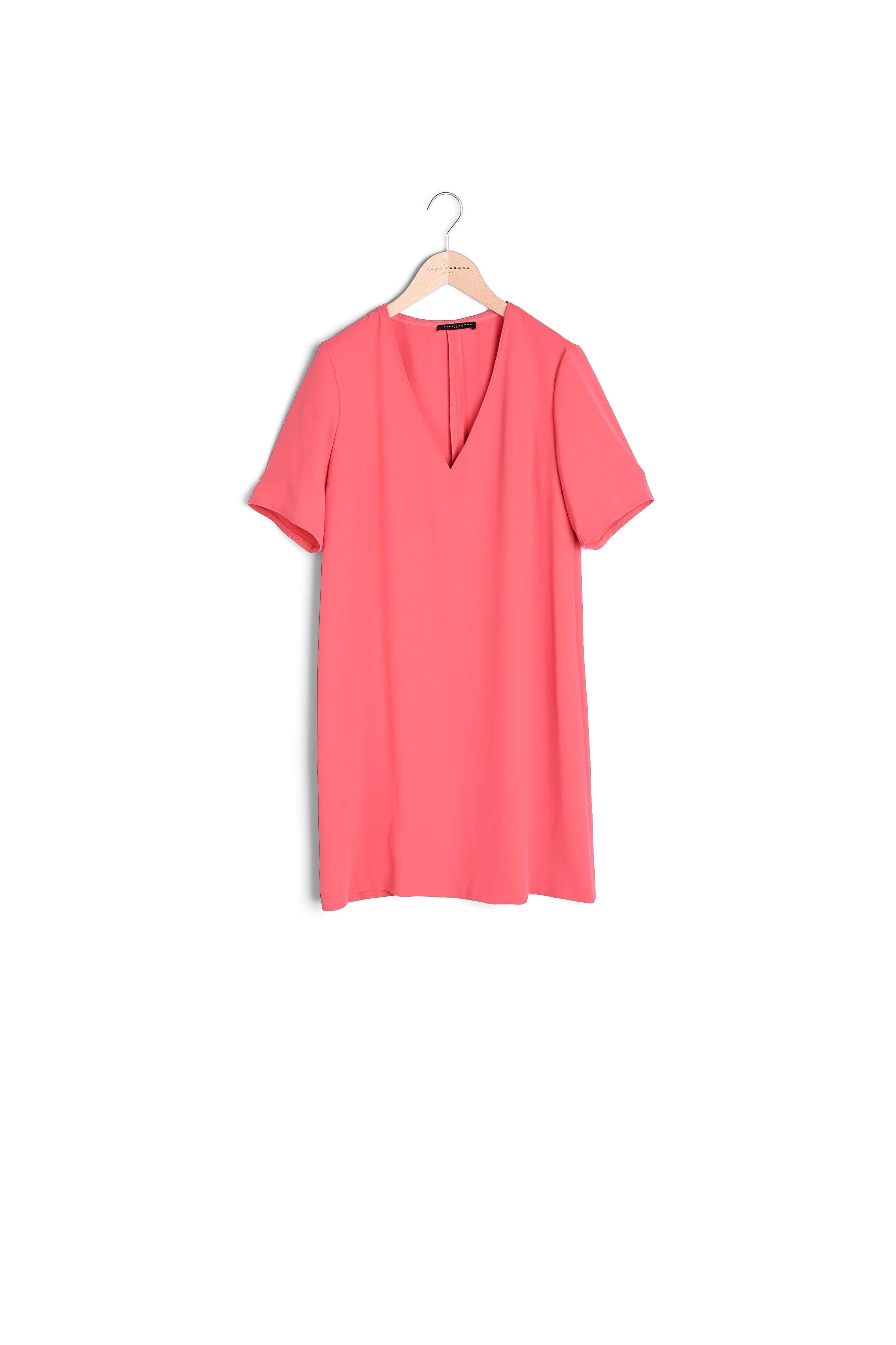 Robe Ruban framboise en crêpe Faume - seconde main