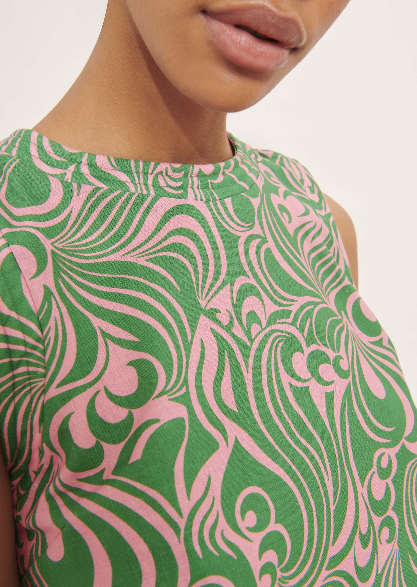 Top Takito rose imprimé psyche Faume - seconde main