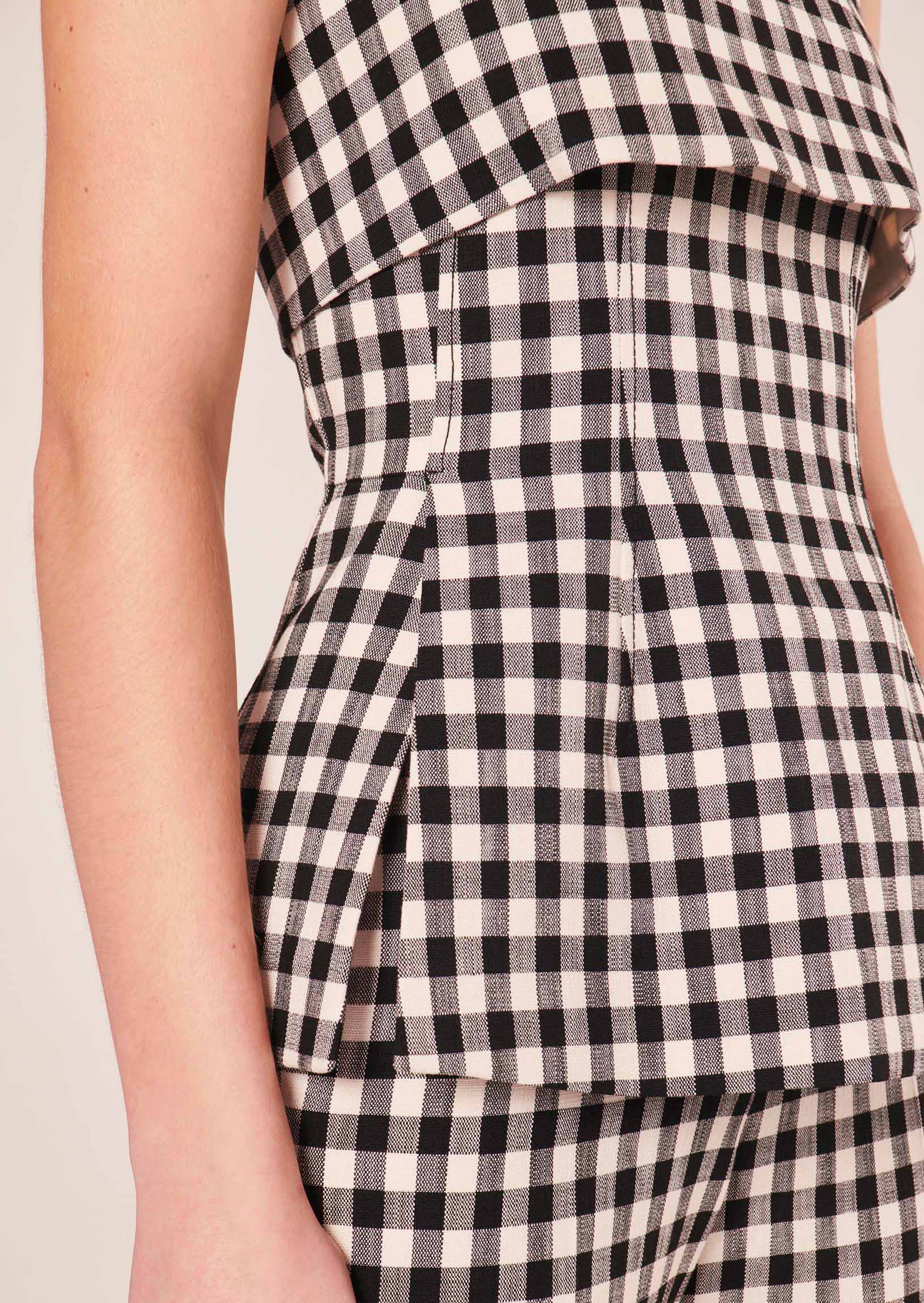 Top Tonnie noir en vichy Faume - seconde main