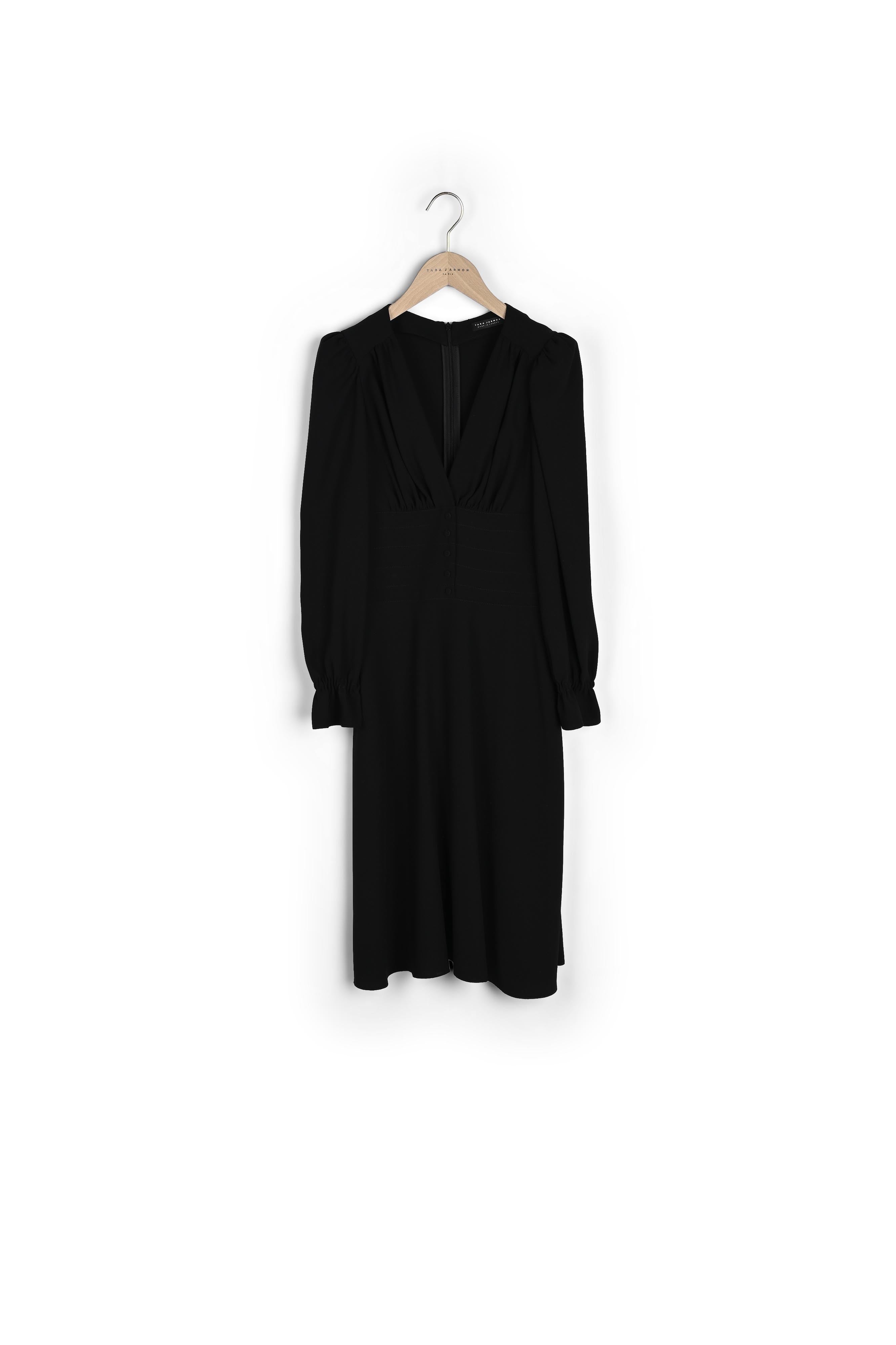 Robe Rosaria noire en crêpe Faume - seconde main