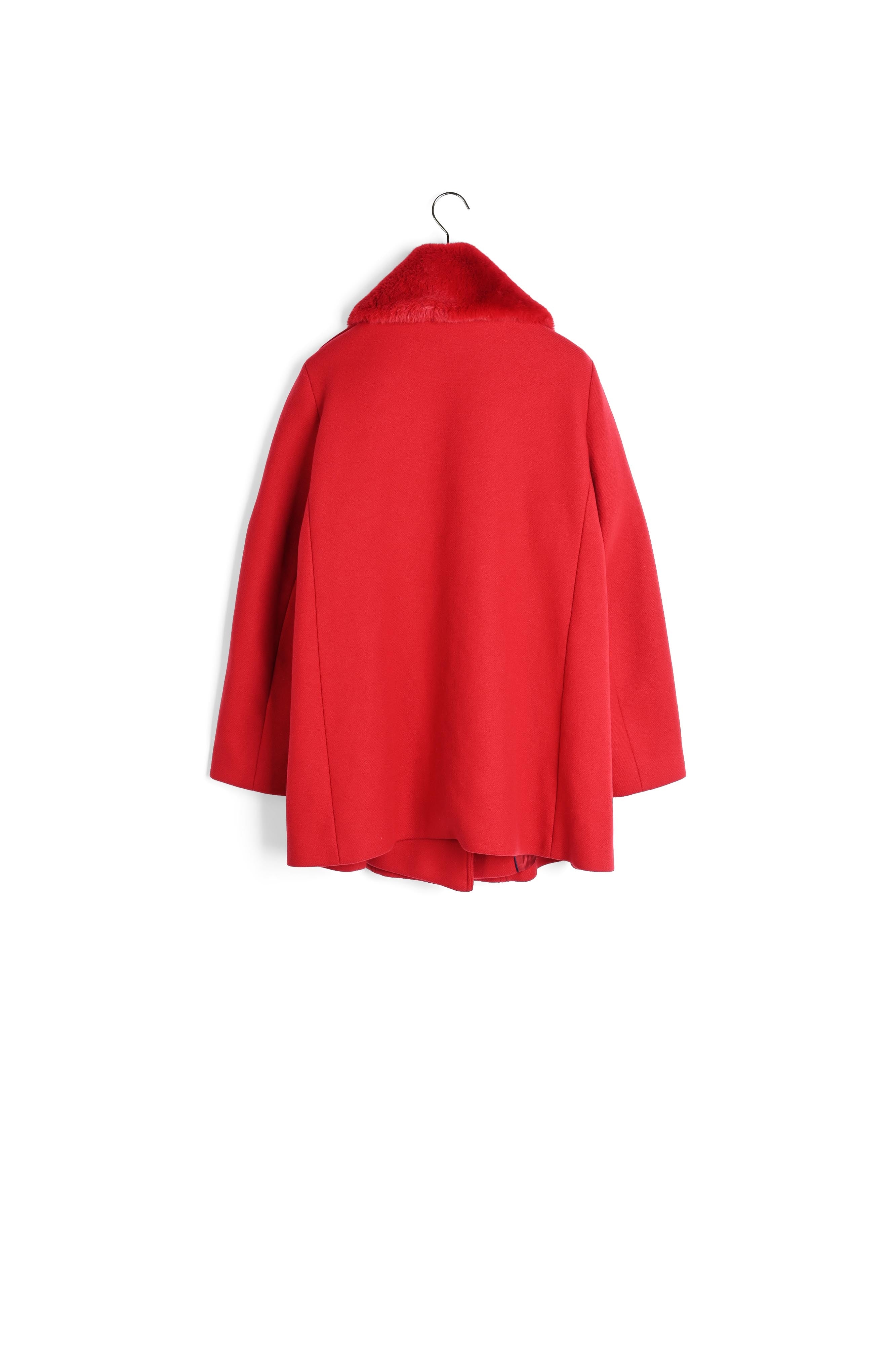 Manteau Mick en laine rouge Faume - seconde main