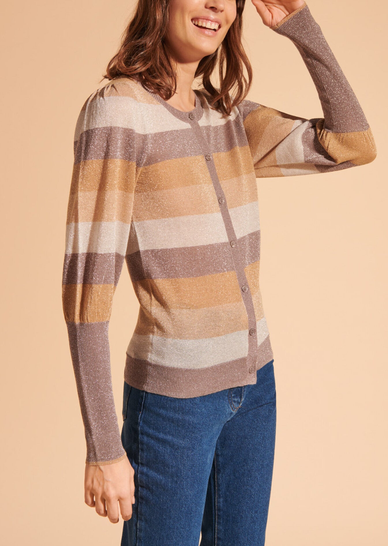 Gilet Norine lurex tricolore Faume - seconde main