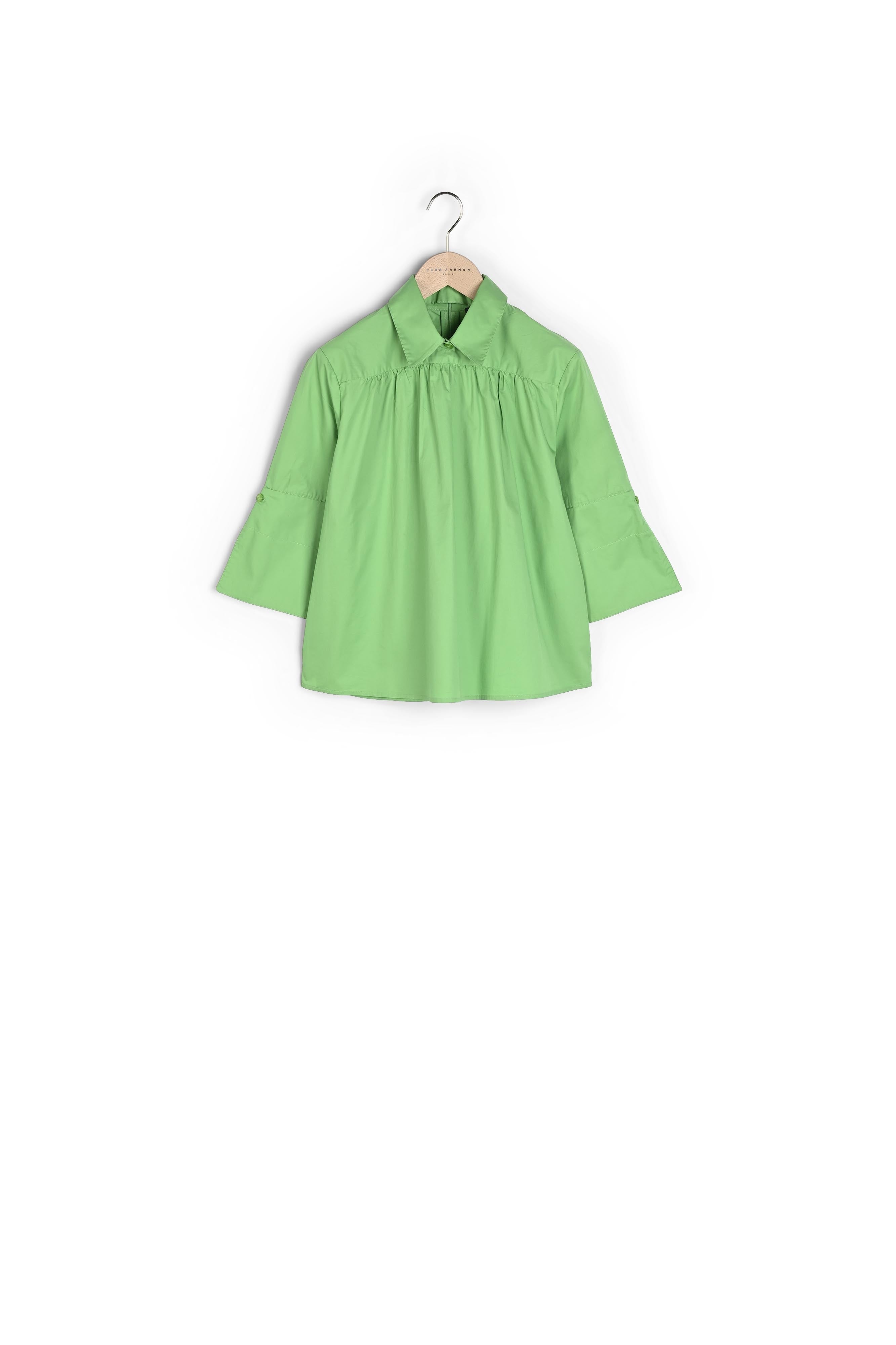 Top Trinity vert en popeline Faume - seconde main