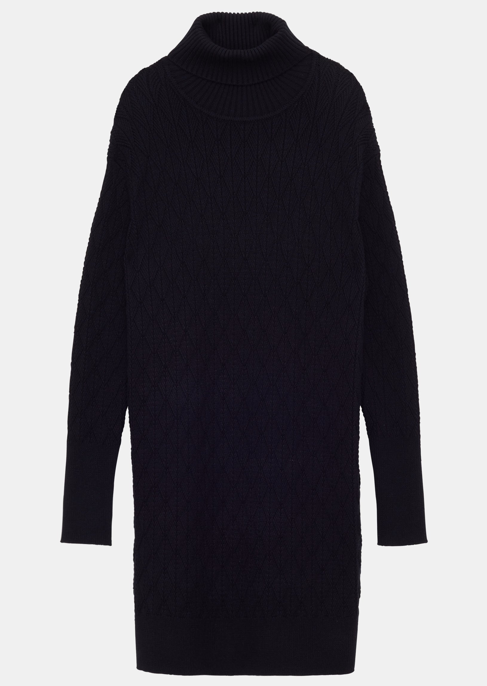 Robe Rosary bleu nuit en maille graphique Faume - seconde main