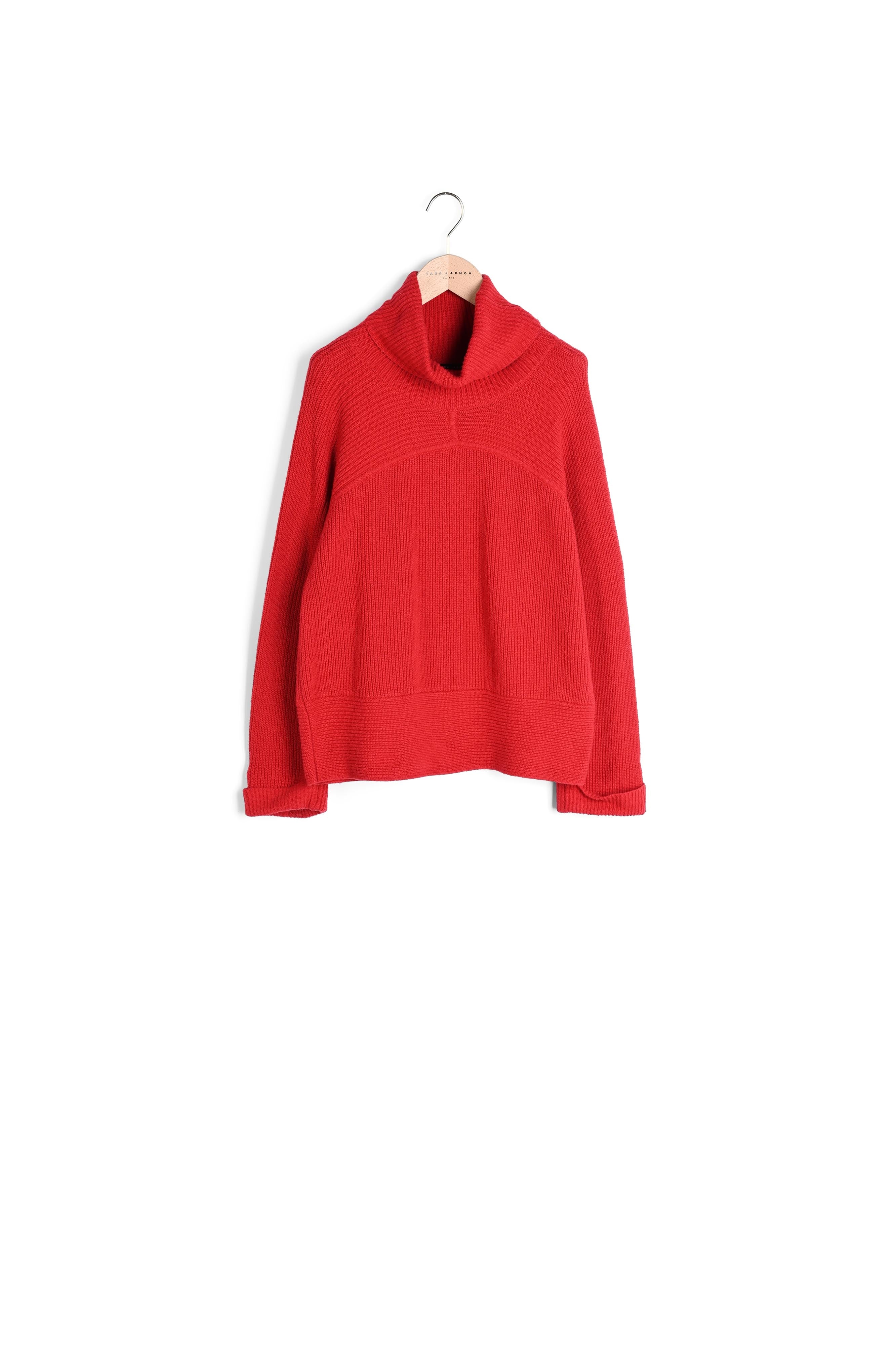 Pull Nasim oversize rouge Faume - seconde main