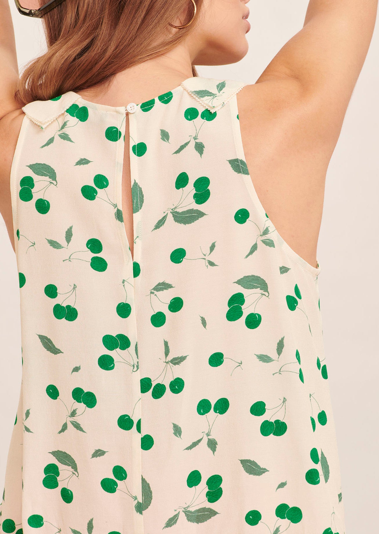 Top Tippi écru imprimé cherry Faume - seconde main